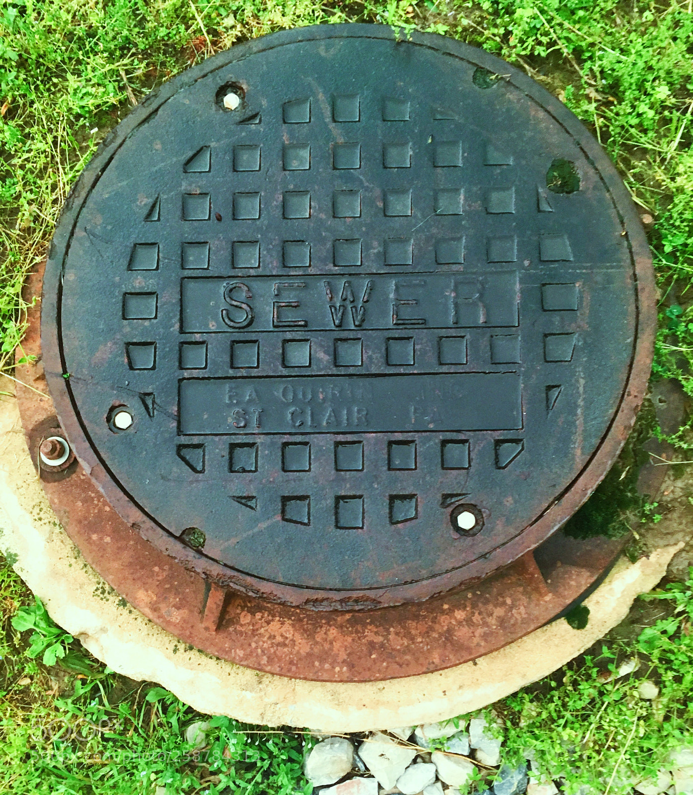 Apple iPhone SE sample photo. Sewer lid photography