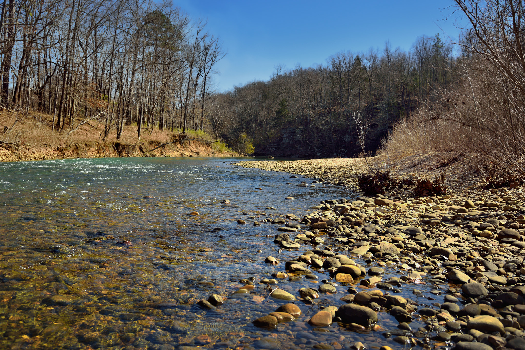 Nikon AF-S Nikkor 24-120mm F4G ED VR sample photo. Buffalo national river photography