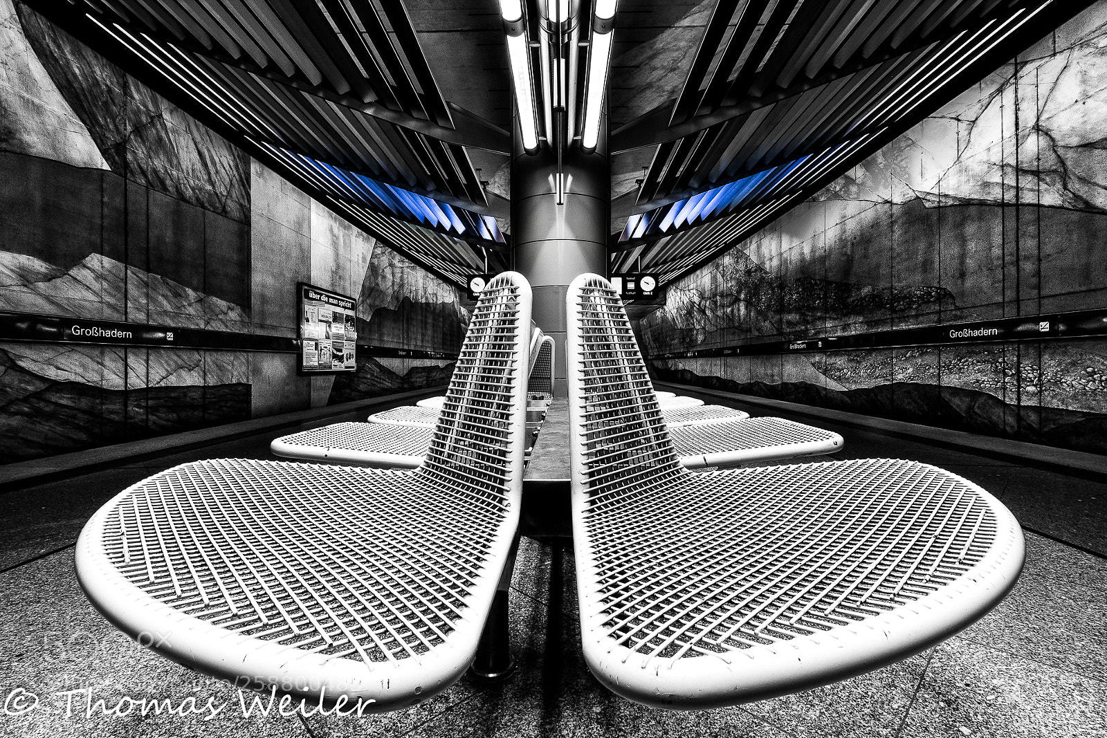 Fujifilm X-T1 sample photo. Subway station großhadern photography