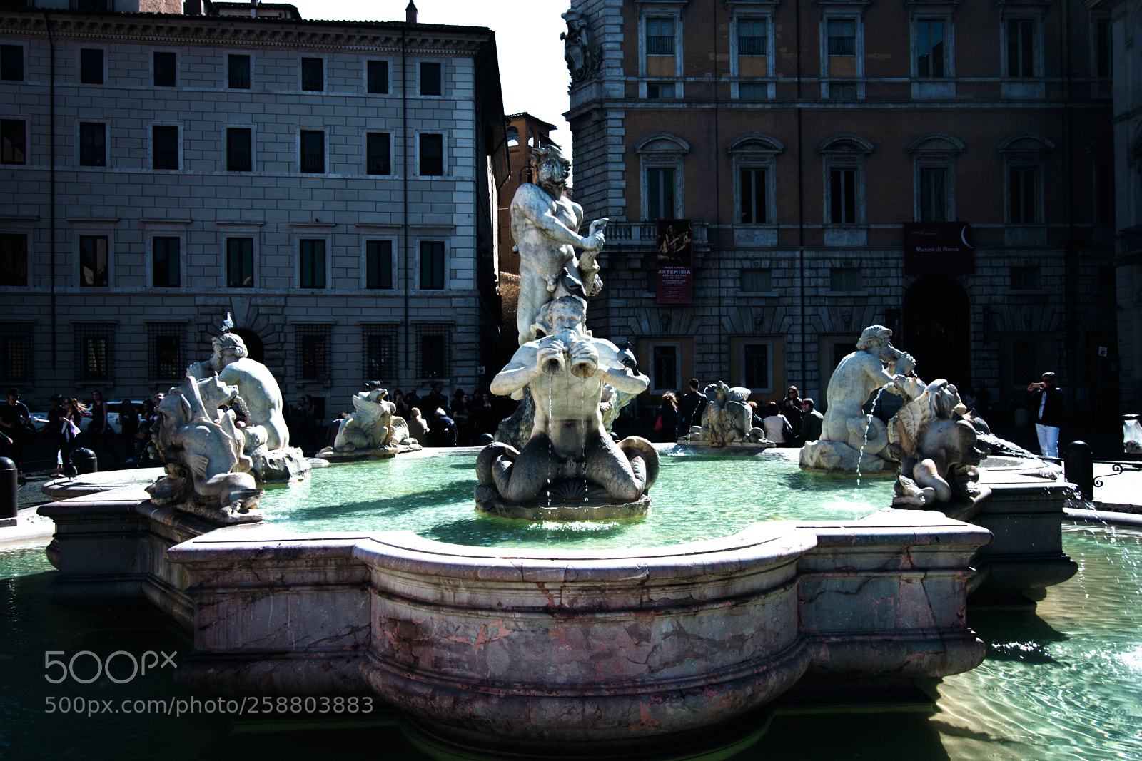 Canon EOS 40D sample photo. A fountain in rome photography
