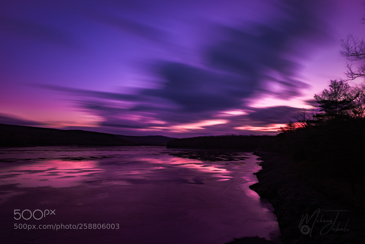 Nikon D750 sample photo. Sunset over lake scranton photography