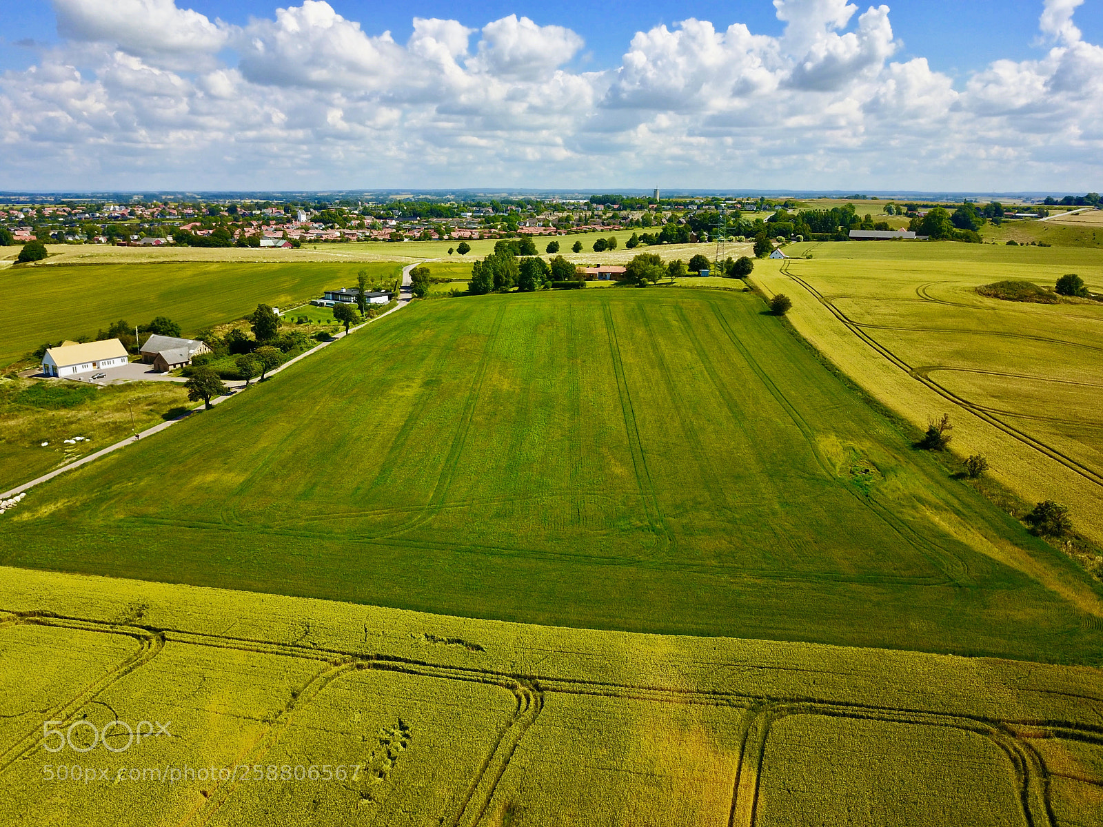 DJI FC220 sample photo. Aerial view over farming photography