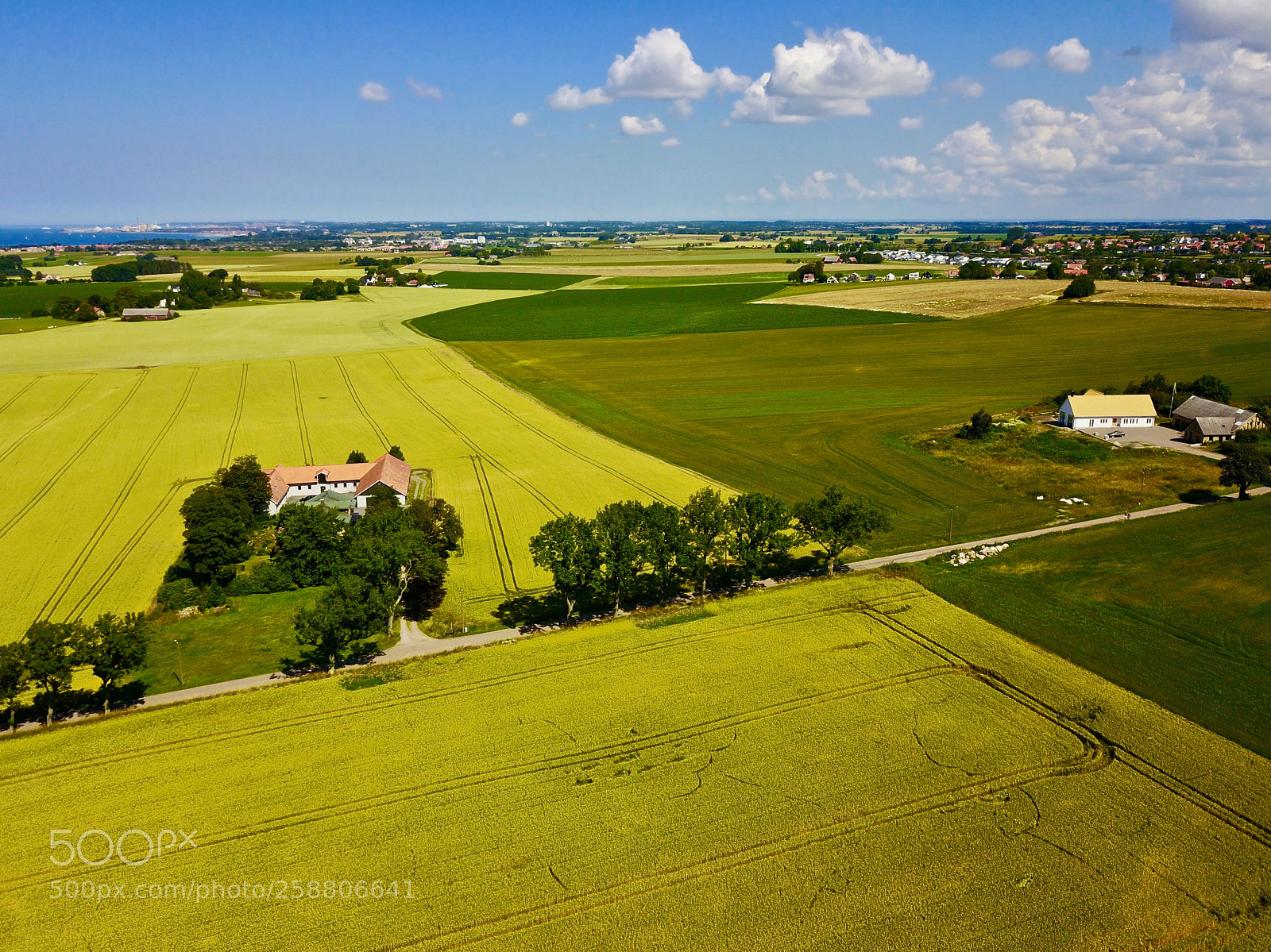 DJI FC220 sample photo. Aerial view over farming photography