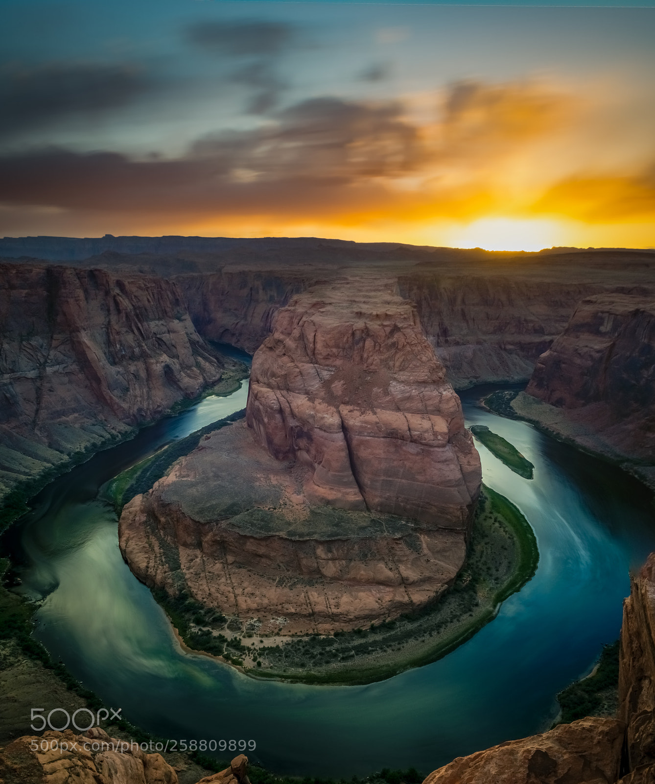 Nikon D5300 sample photo. Sunset at horseshoe bend photography
