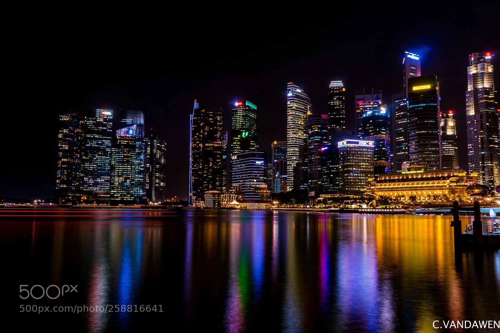 Sony a7 sample photo. Singapore at night photography
