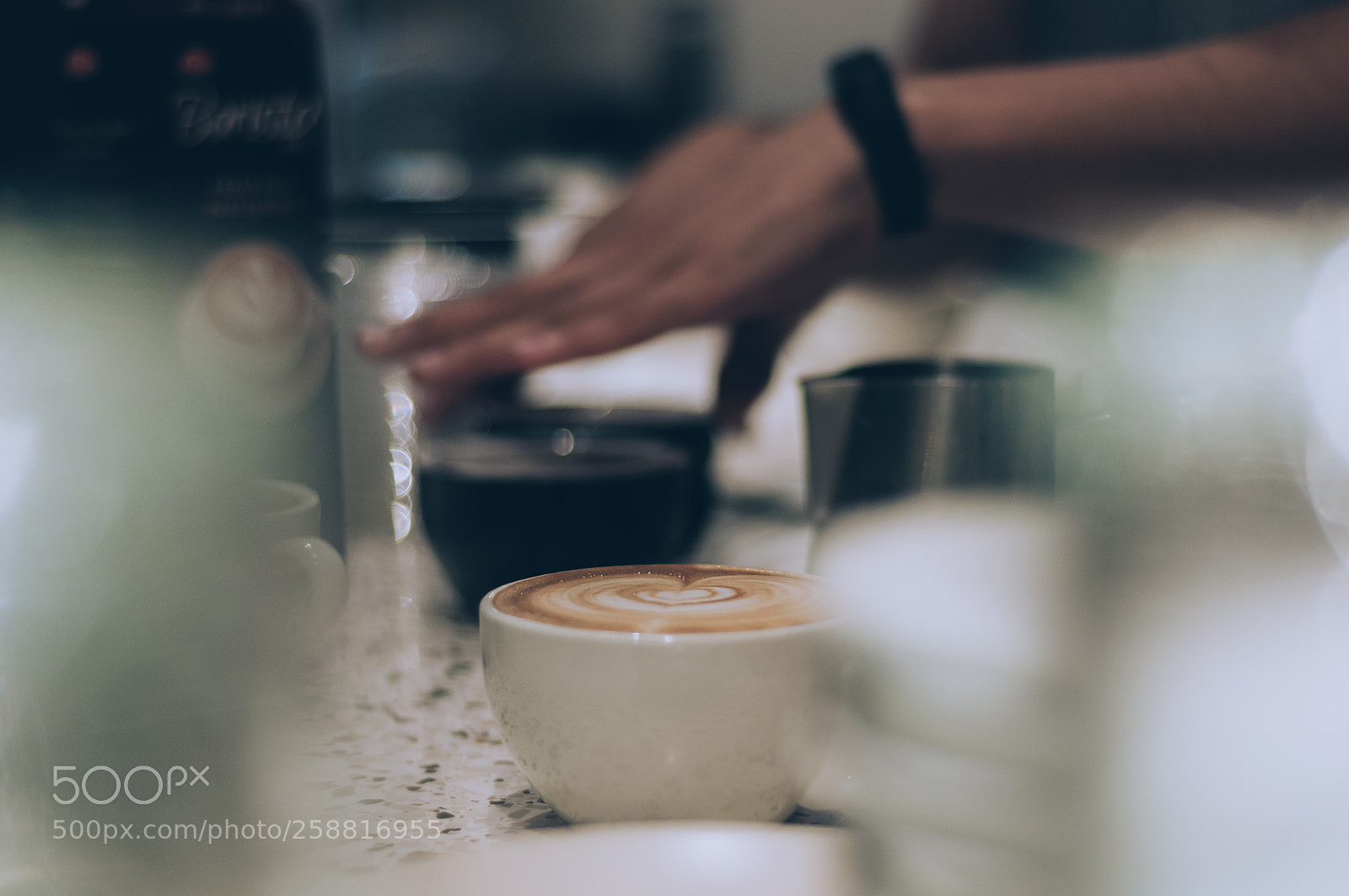 Nikon D90 sample photo. Coffee latte art photography