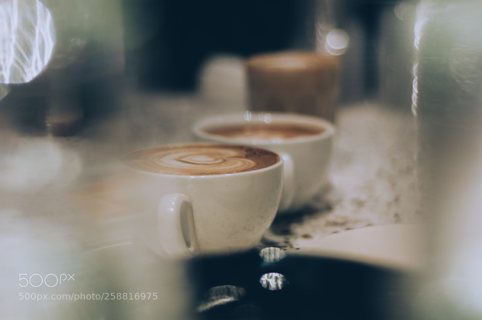 Nikon D90 sample photo. Coffee latte art photography