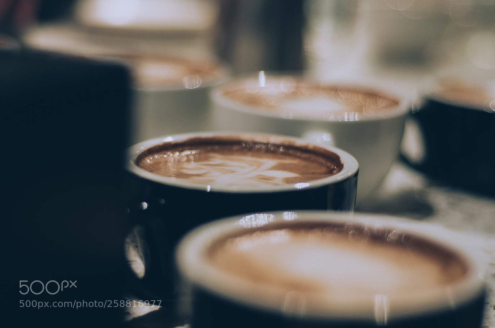 Nikon D90 sample photo. Coffee latte art photography