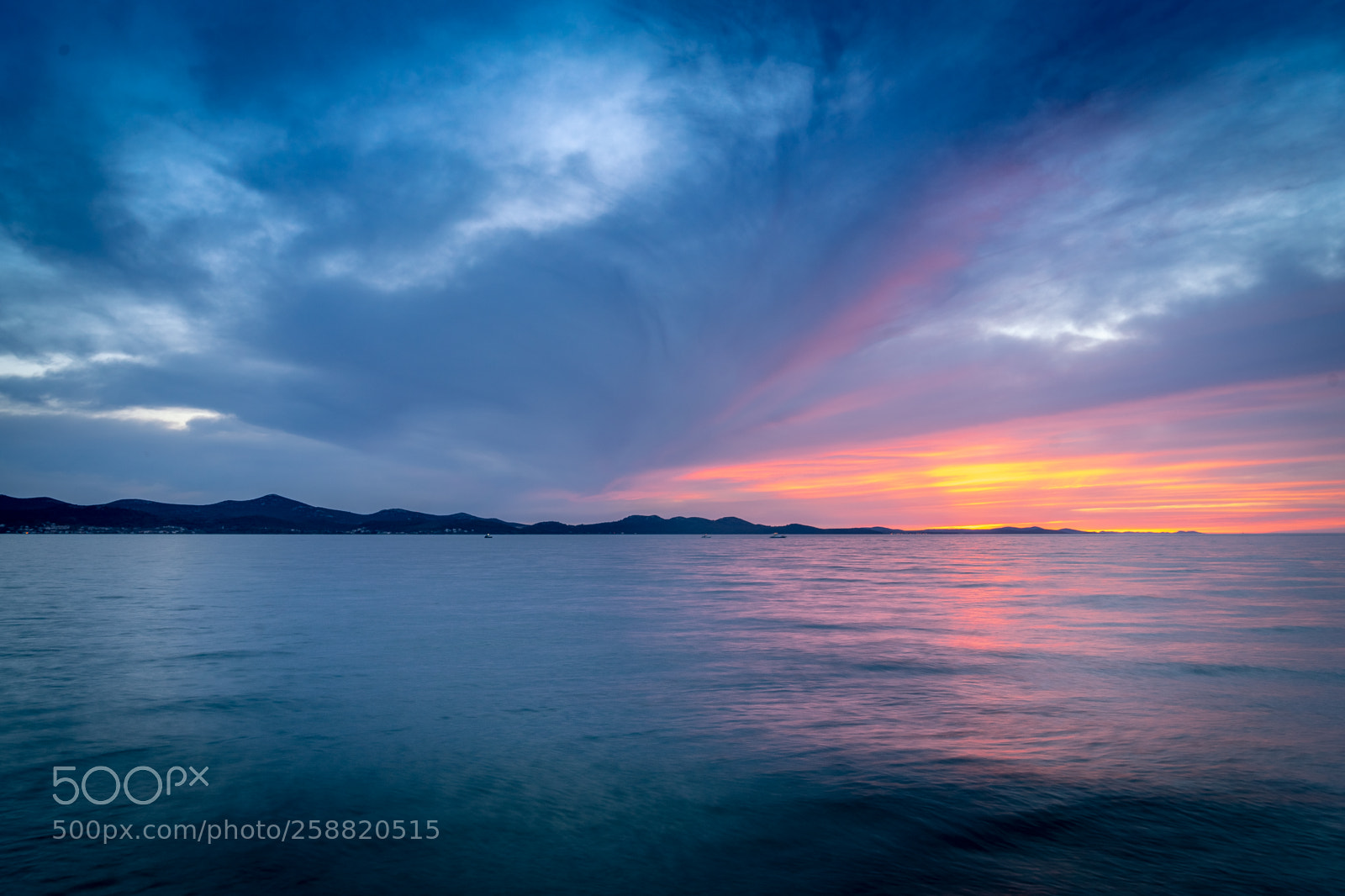 Sony a7 II sample photo. Zadar sunset - croatia photography