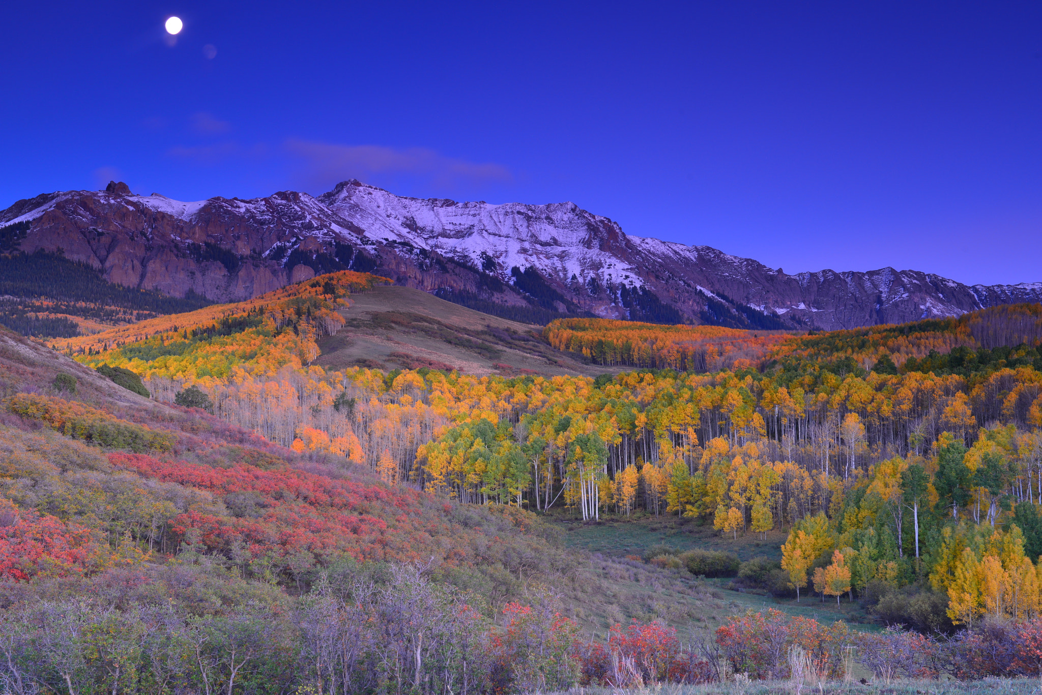 Nikon D800E sample photo. Moon rising at dallas divide photography