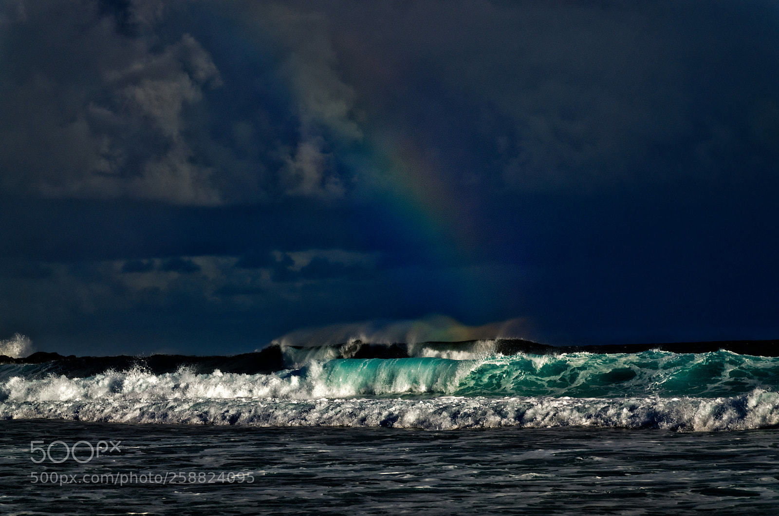 Nikon D7000 sample photo. Vagues et arc en photography