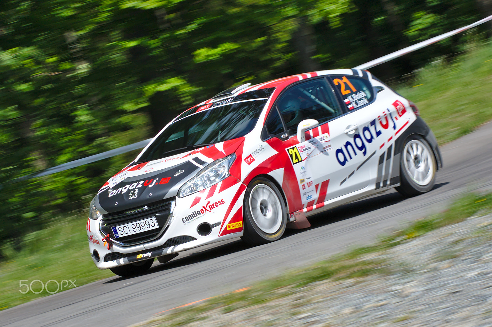 Canon EOS 40D + Canon EF 70-200mm F4L USM sample photo. Peugeot 208 r5 - 52 lower silesian rally poland photography