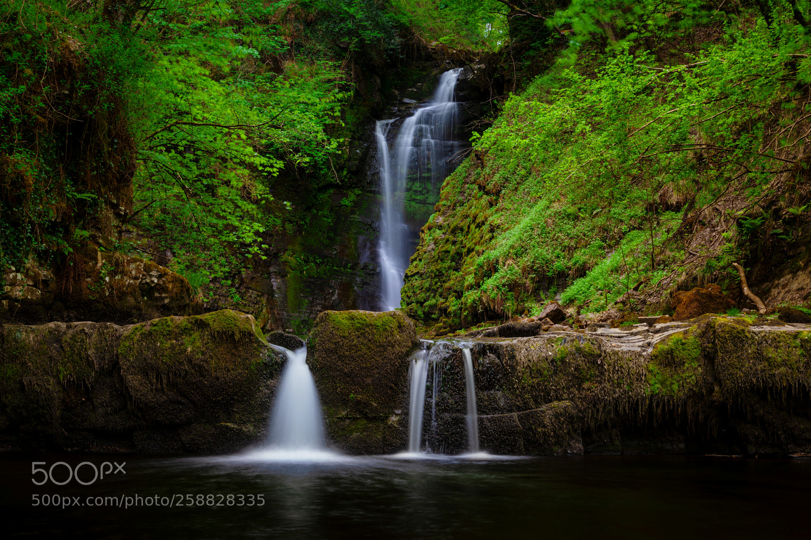 Canon EOS 5D Mark II sample photo. Sgwd einion gam waterfall photography