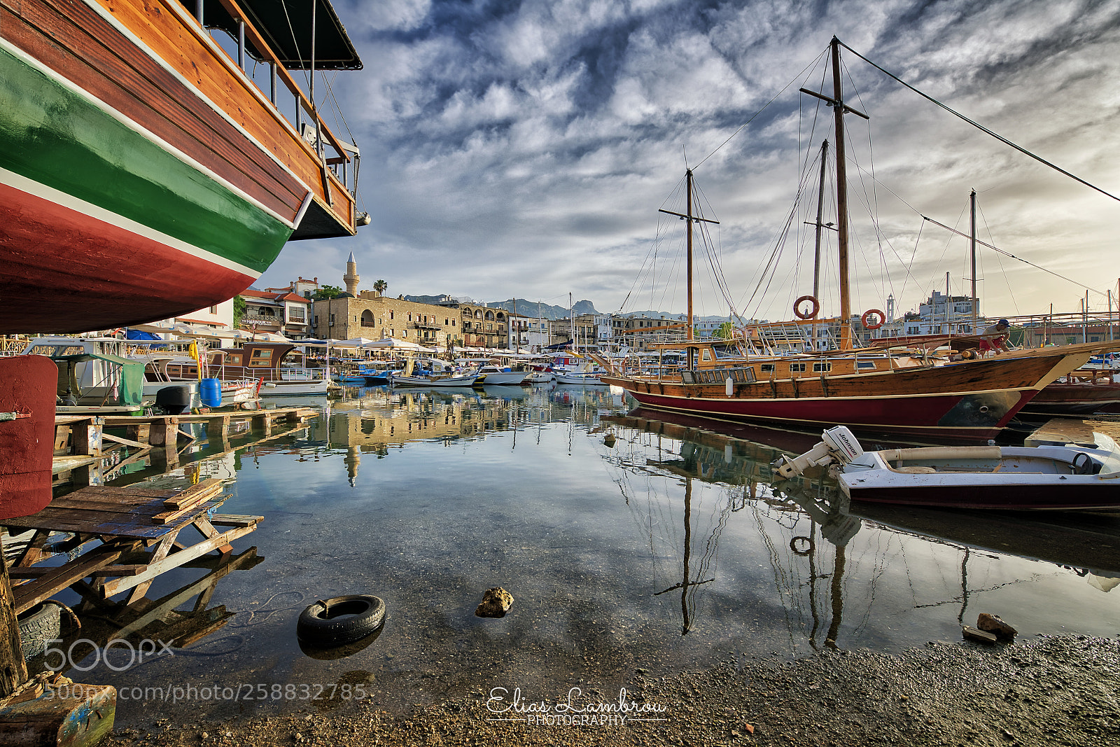 Nikon D800 sample photo. Kyrenia small harbor photography