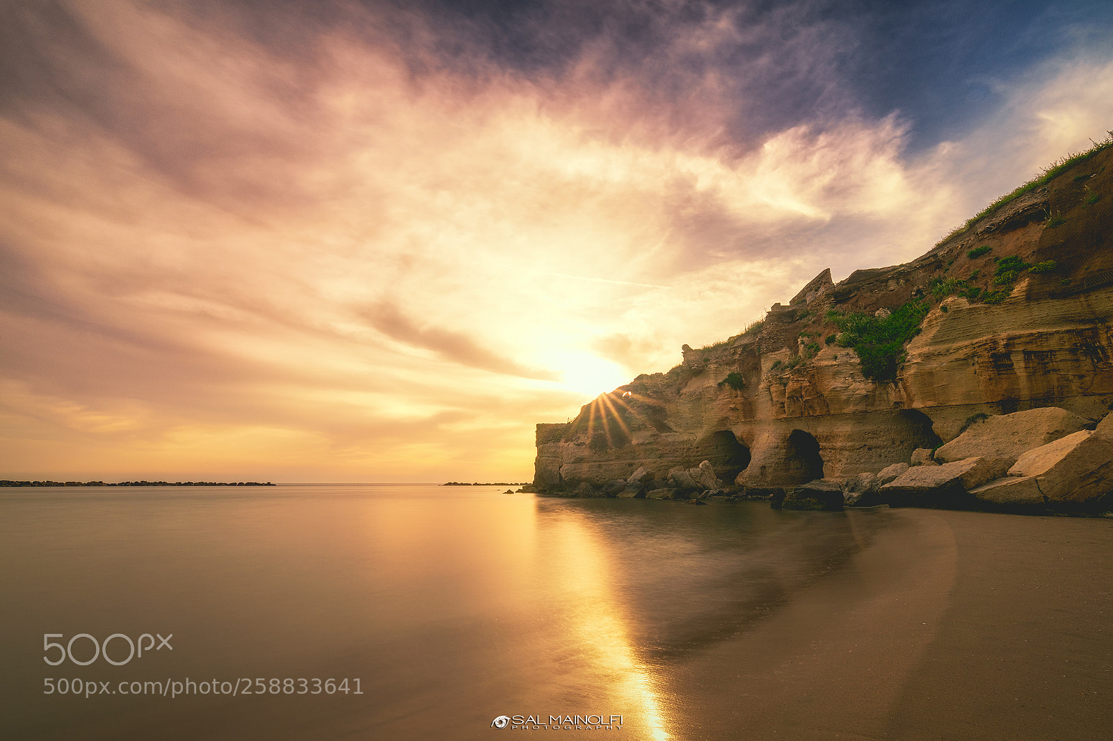 Nikon D750 sample photo. Sunset behind the cliff photography