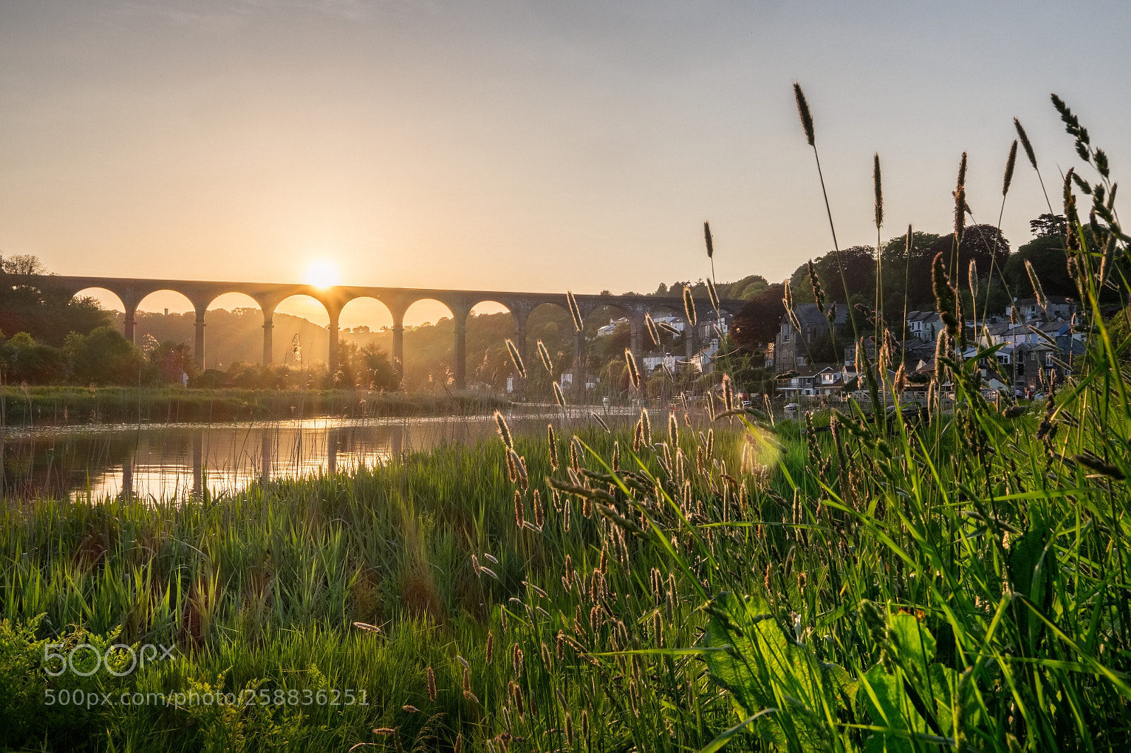 Fujifilm X-T1 sample photo. Sunset at calstock viaduct photography
