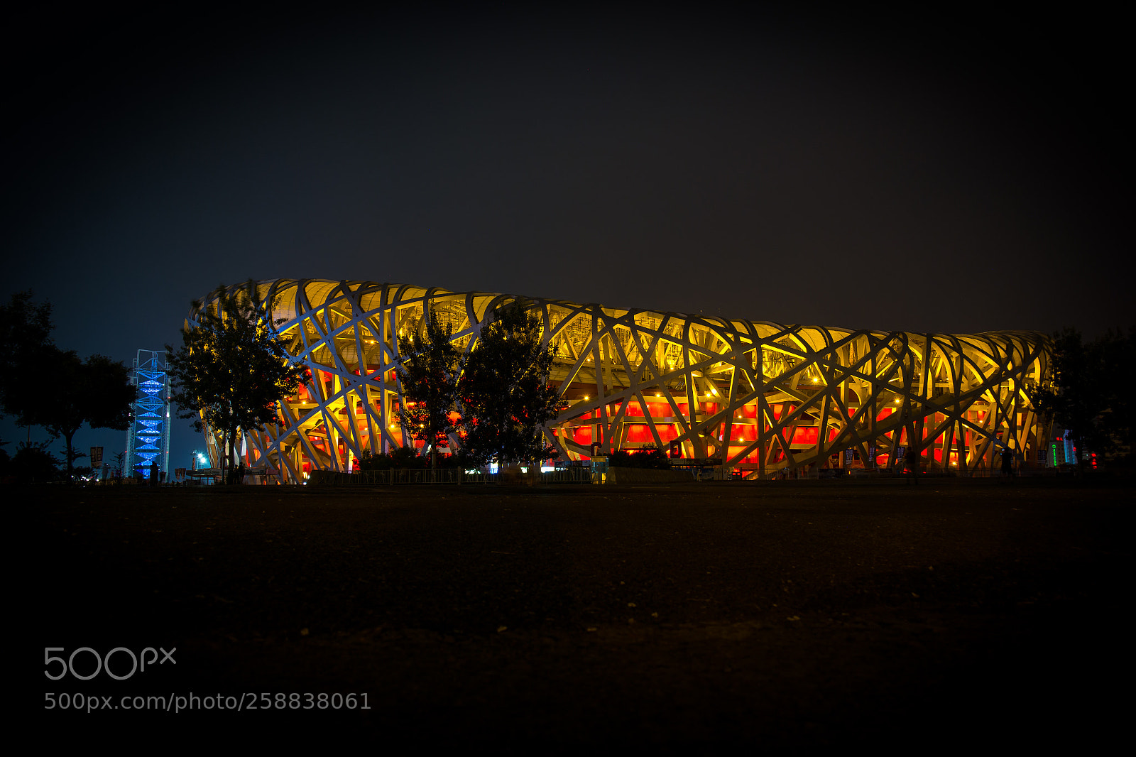 Samsung NX300 sample photo. Night stadium photography