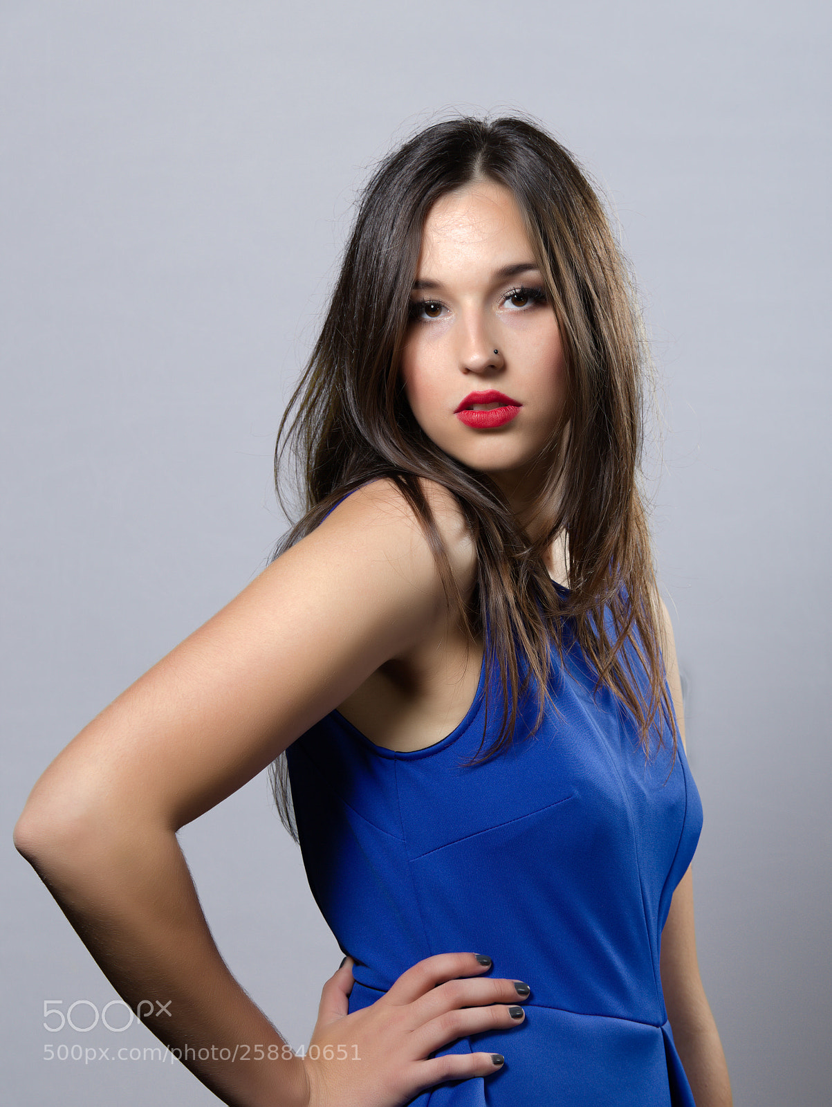 Canon EOS 6D sample photo. Woman in blue photography