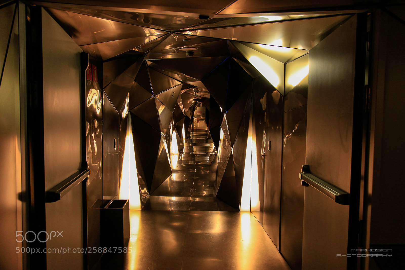 Canon EOS 5D Mark II sample photo. Design hotel corridor photography