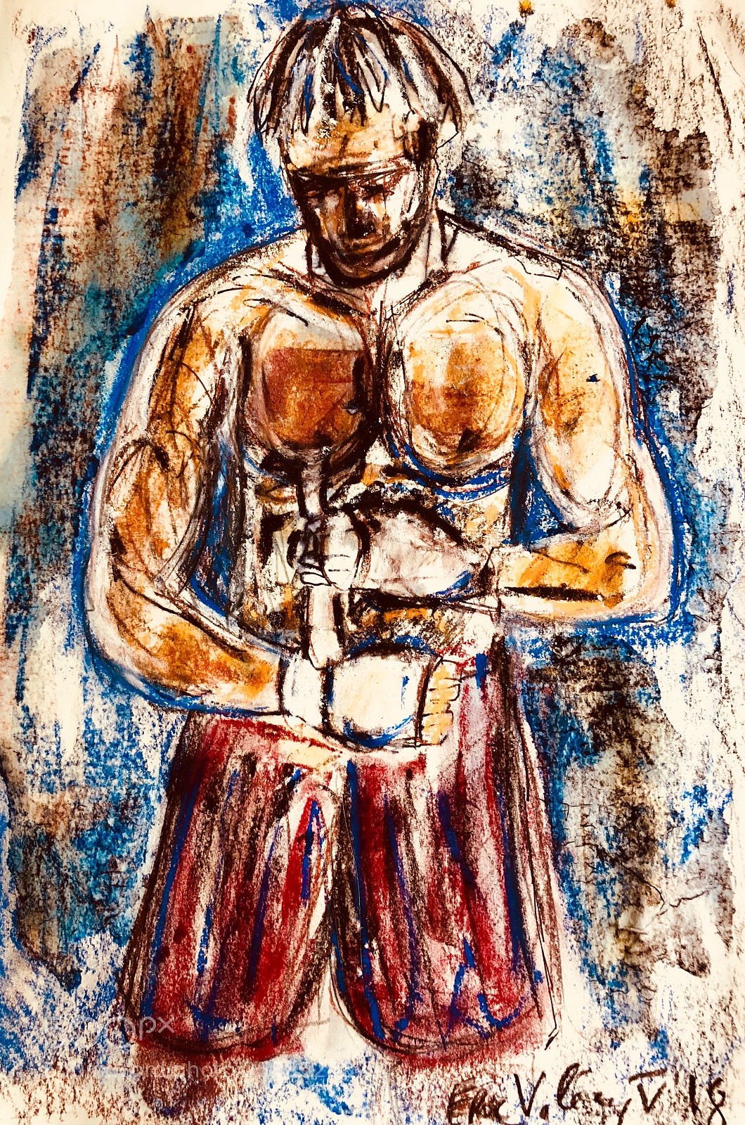 Apple iPhone X sample photo. Boxing session with sylvain photography