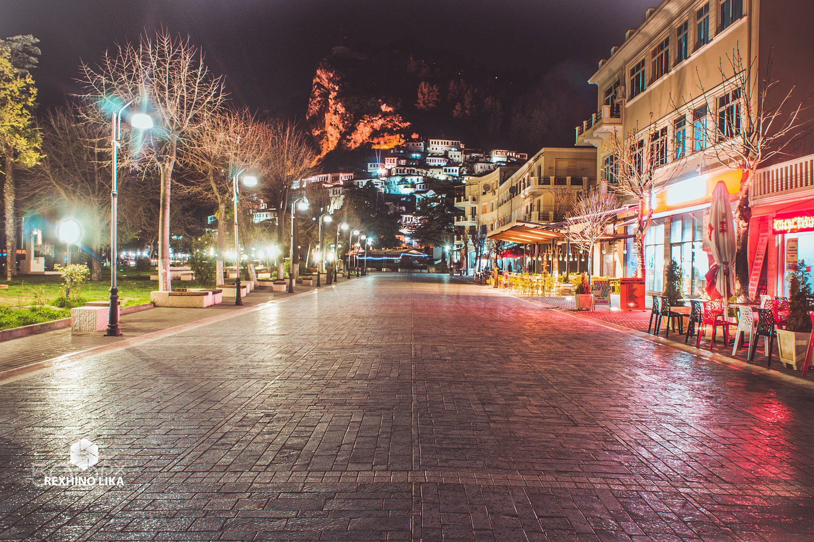 Sony Alpha NEX-5 sample photo. Berat albania night photography