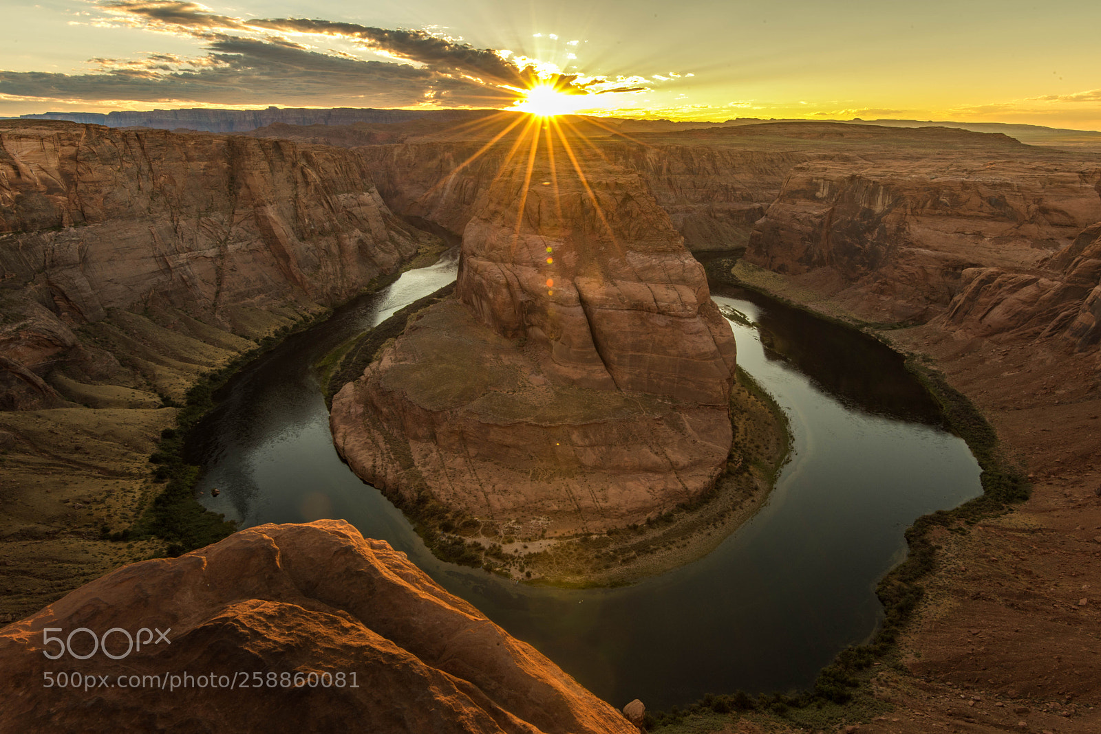 Nikon D810 sample photo. Horseshoe bend sunset photography