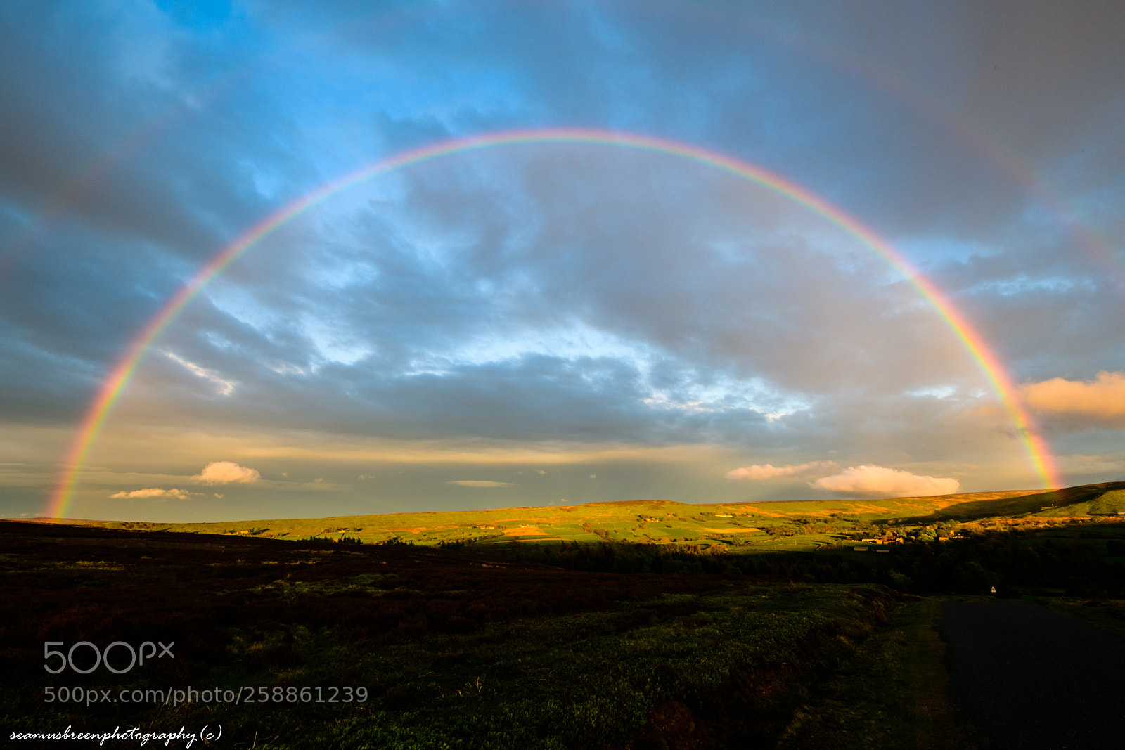 Nikon D850 sample photo. Rainbow over westerdale photography