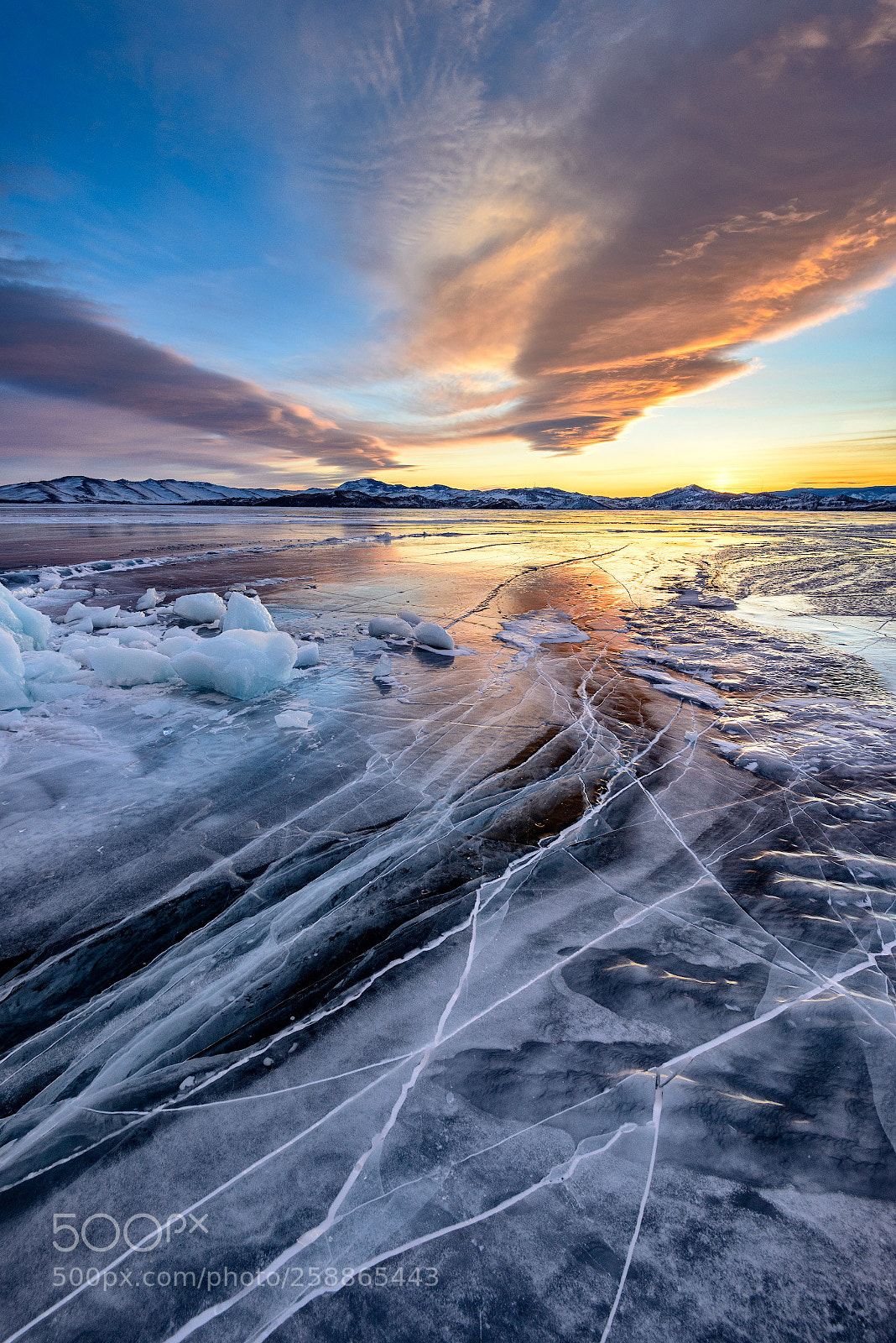 Nikon D800 sample photo. Sunset on lake baikal photography