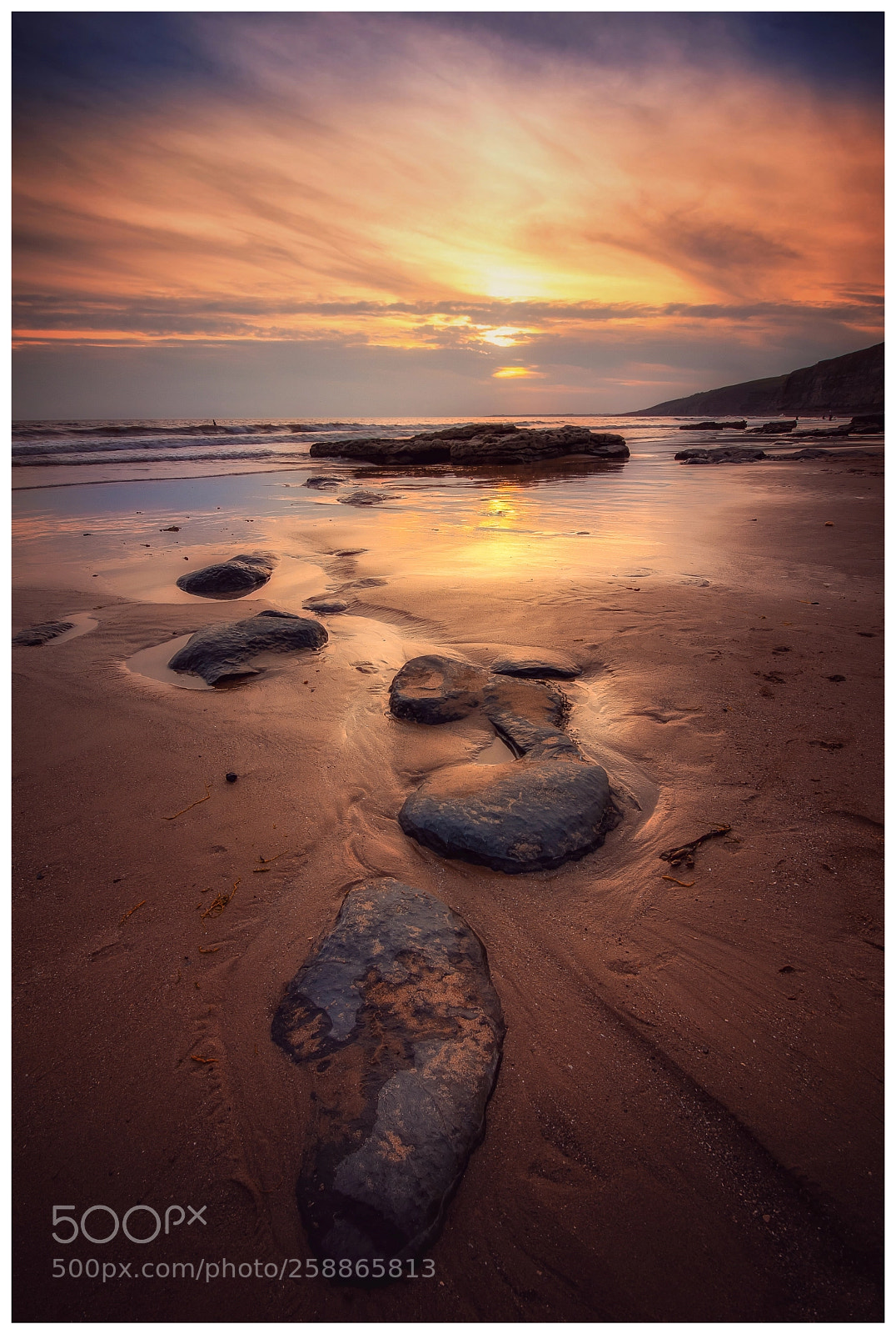 Canon EOS 7D Mark II sample photo. Dunraven bay sunset photography