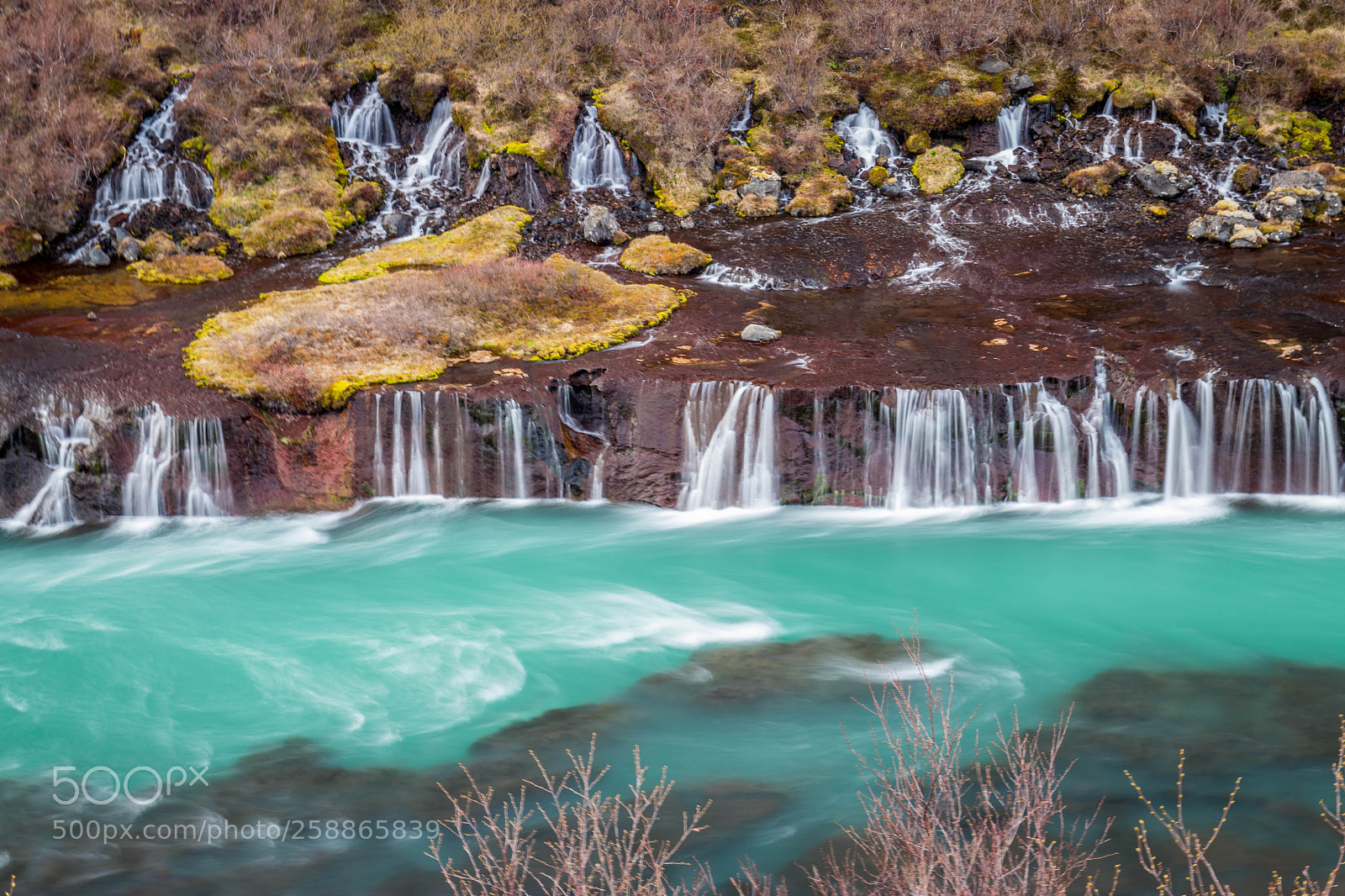 Canon EOS 80D sample photo. Hraunfossar photography