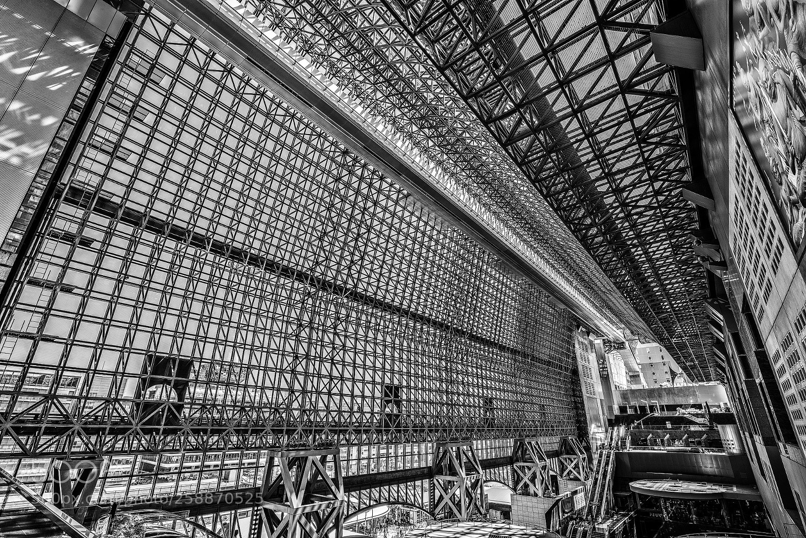Nikon D810 sample photo. Kyoto station photography