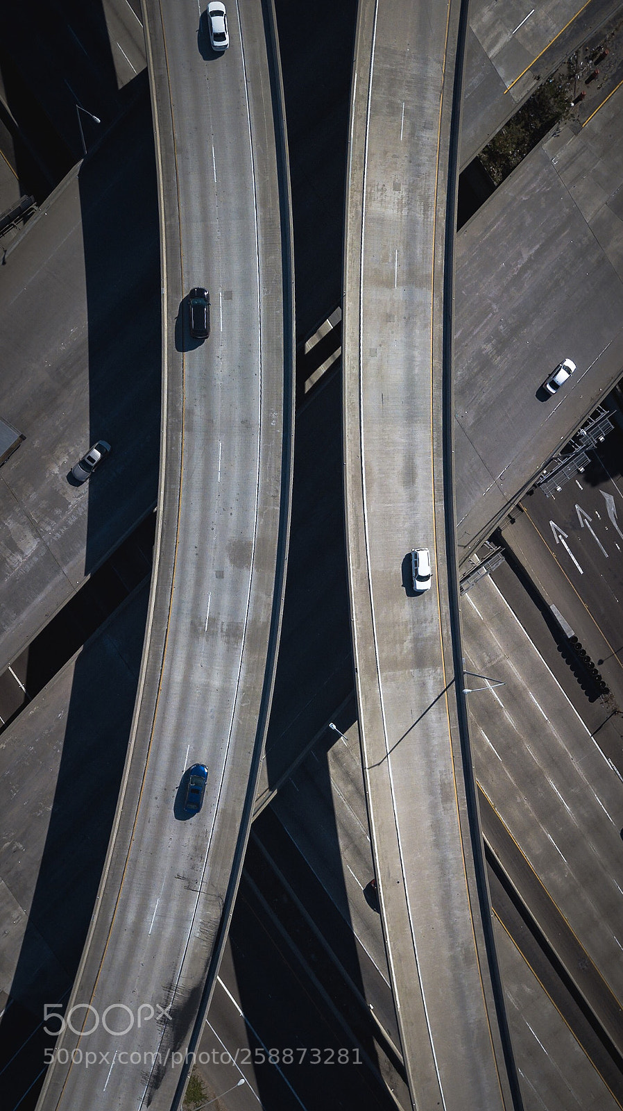 DJI FC220 sample photo. Freeway photography