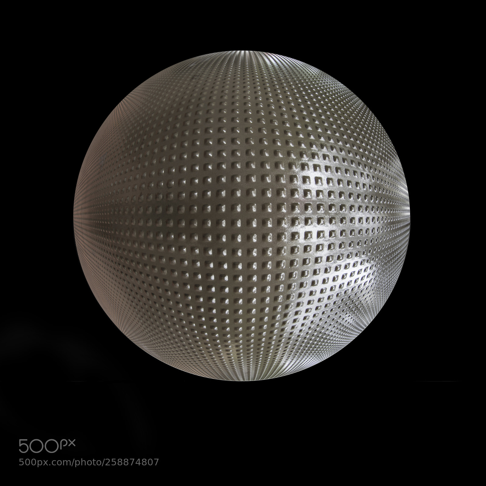Nikon D600 sample photo. Studded globe on black photography
