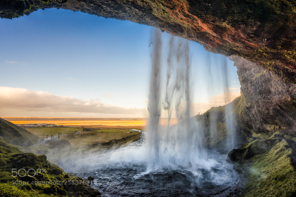 Sony a7 sample photo. Afternoon at seljalandsfoss photography