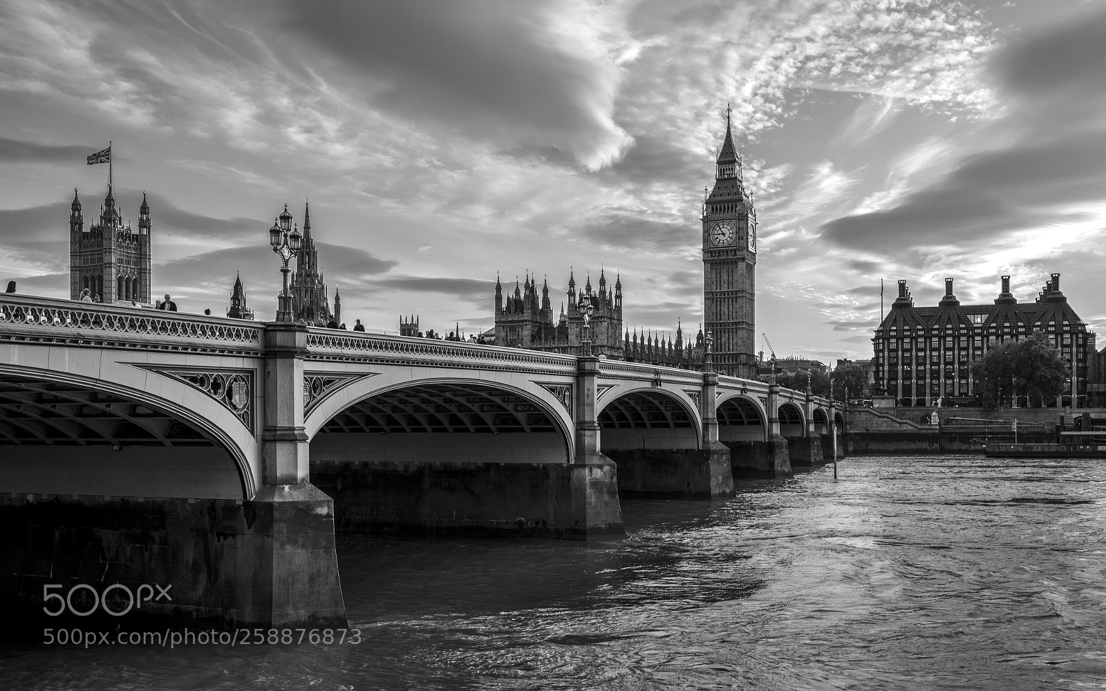 Nikon D610 sample photo. Westminster classic (mono) photography
