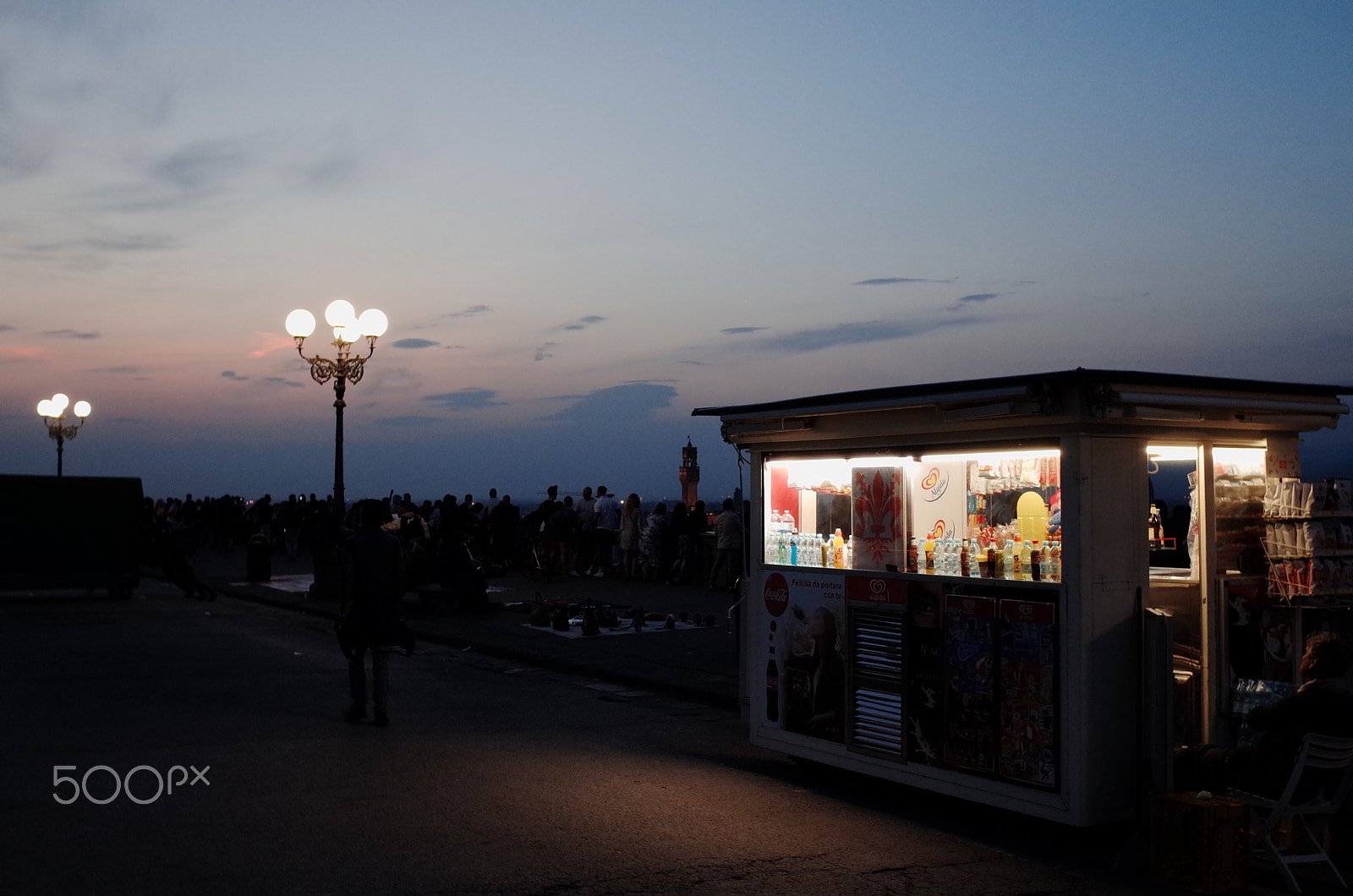 Ricoh GR sample photo. Nightscape at florence photography