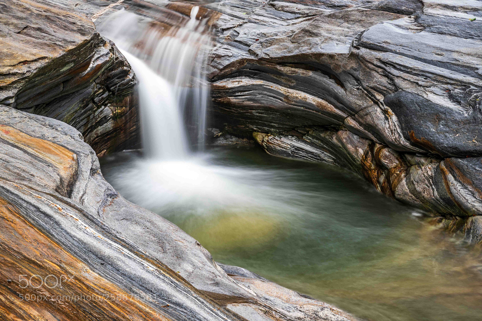 Nikon D750 sample photo. Waterfall at verzasca photography