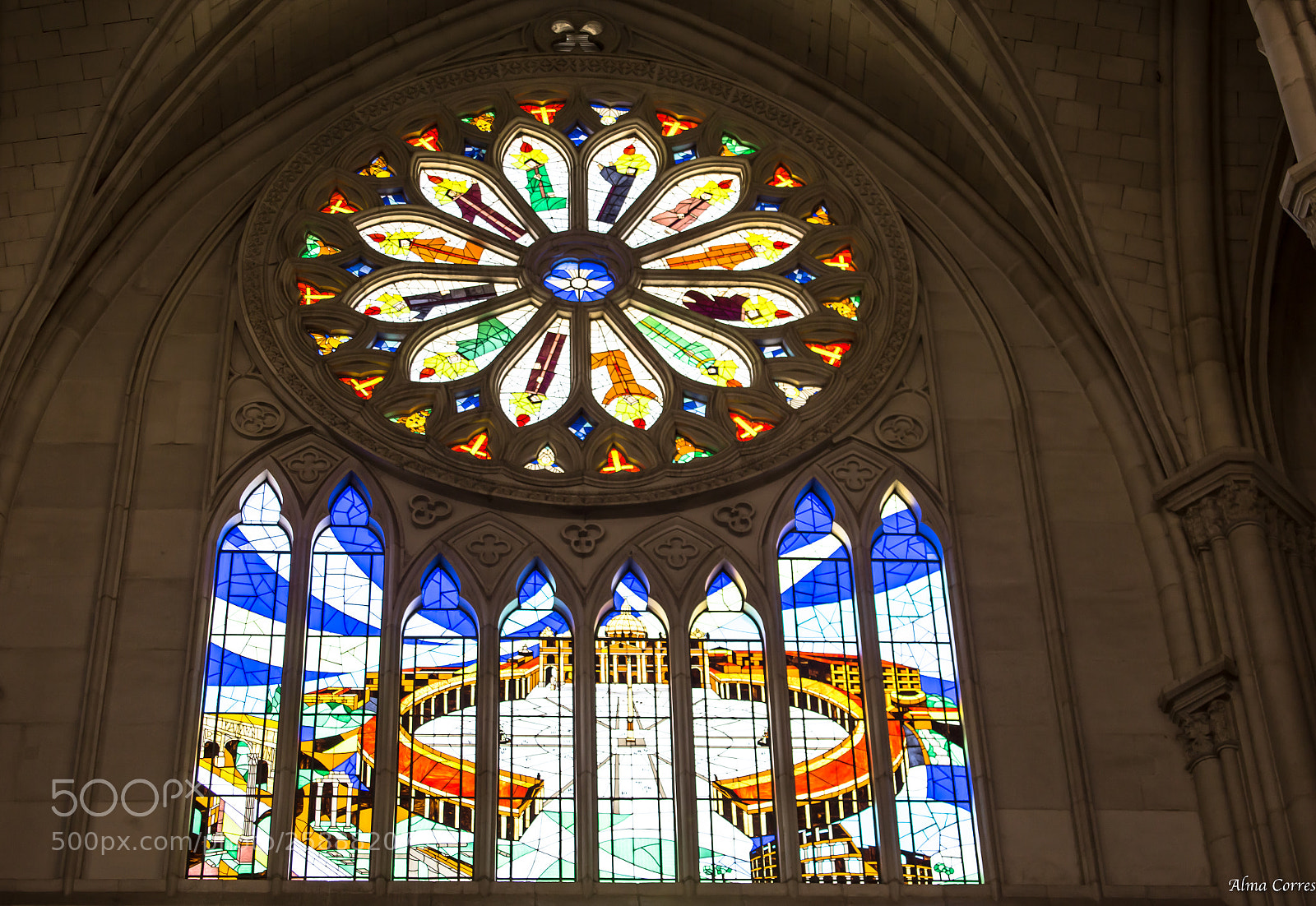 Canon EOS 6D sample photo. Lateral stained glass window photography