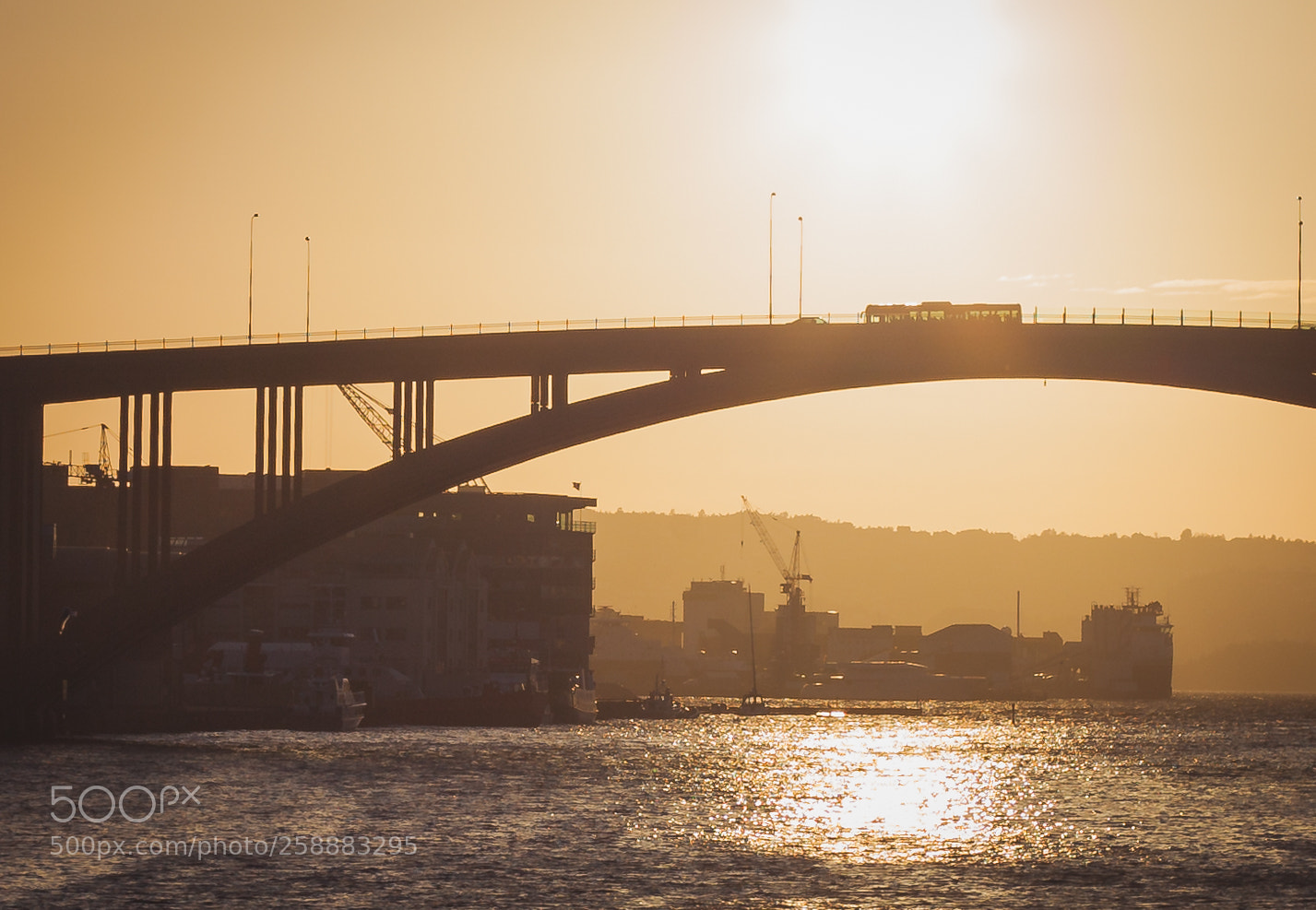 Canon EOS 5D Mark II sample photo. Sunset bridge photography