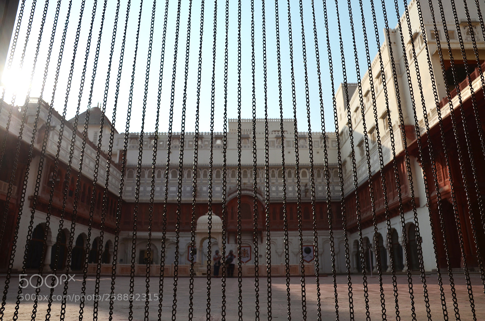 Nikon D5100 sample photo. Steel chain curtains photography