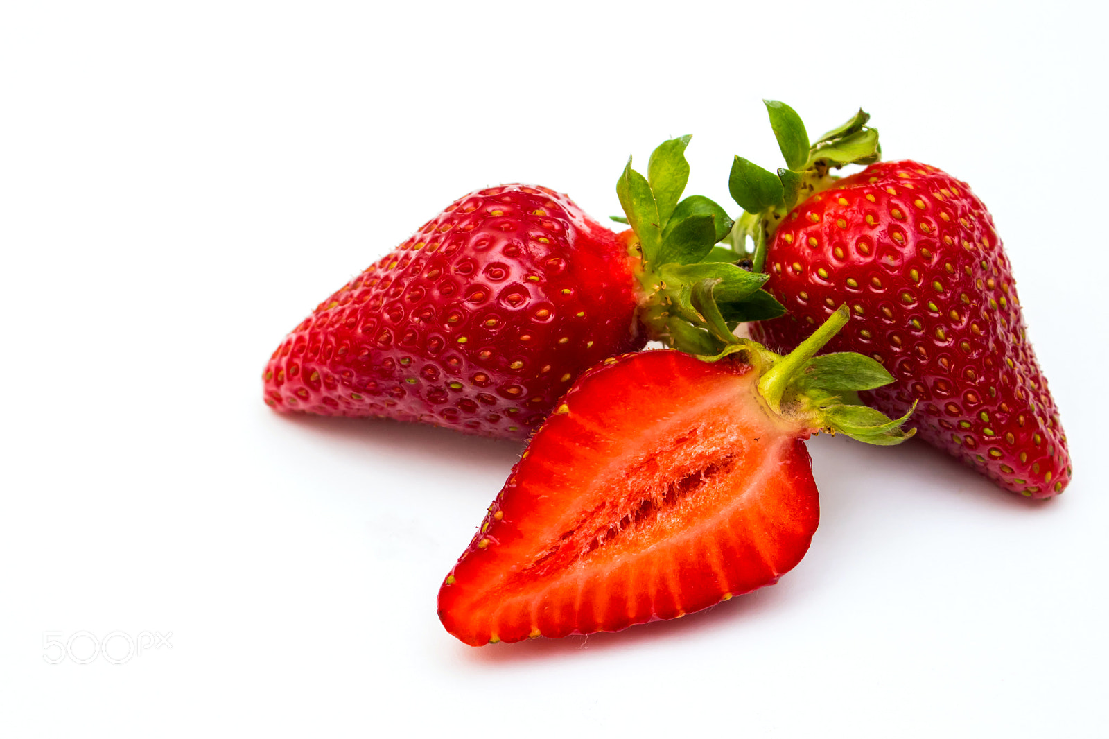 Canon EOS 650D (EOS Rebel T4i / EOS Kiss X6i) sample photo. Strawberry isolated on white photography