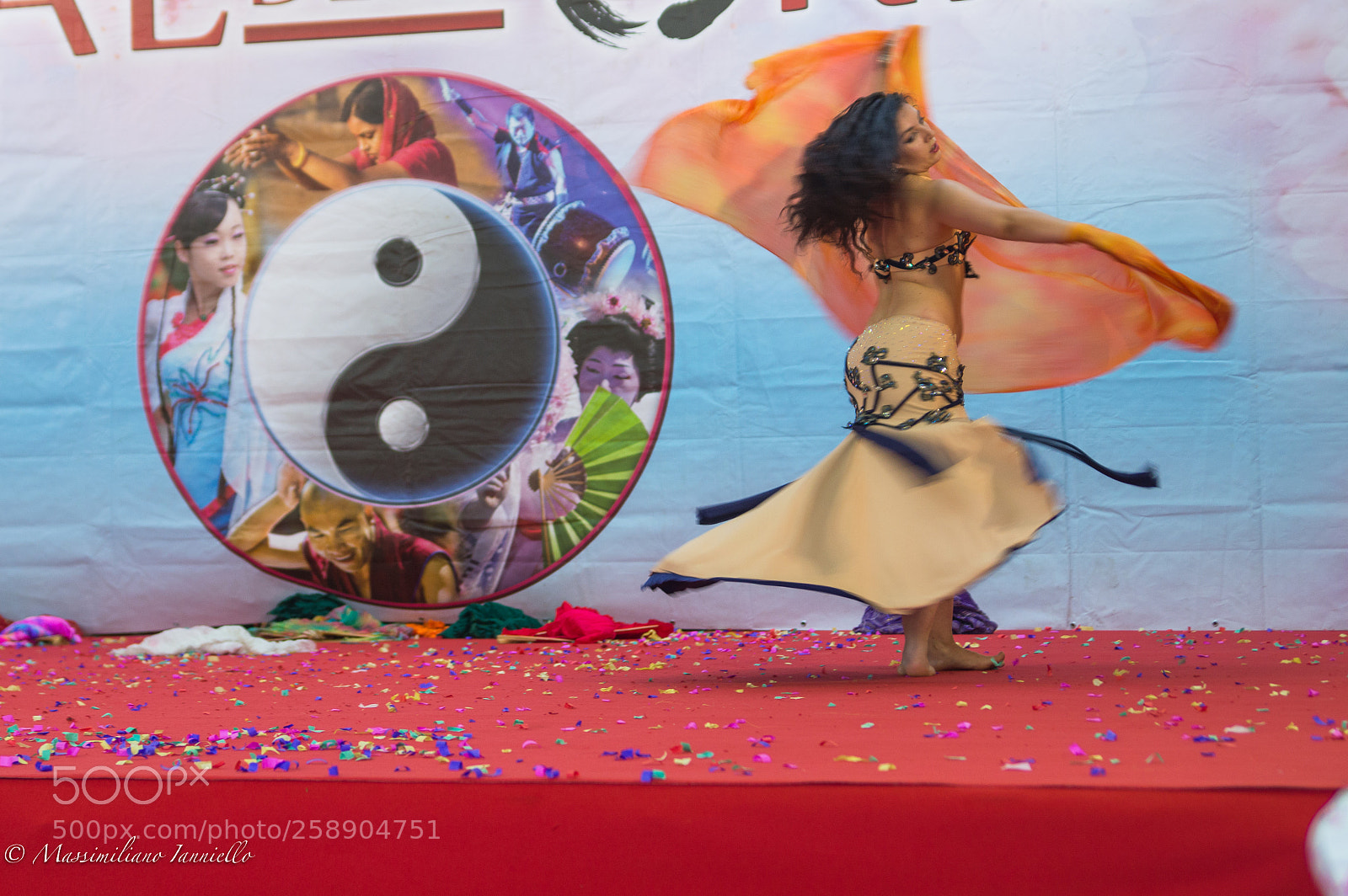 Nikon D3200 sample photo. Dance with veil photography