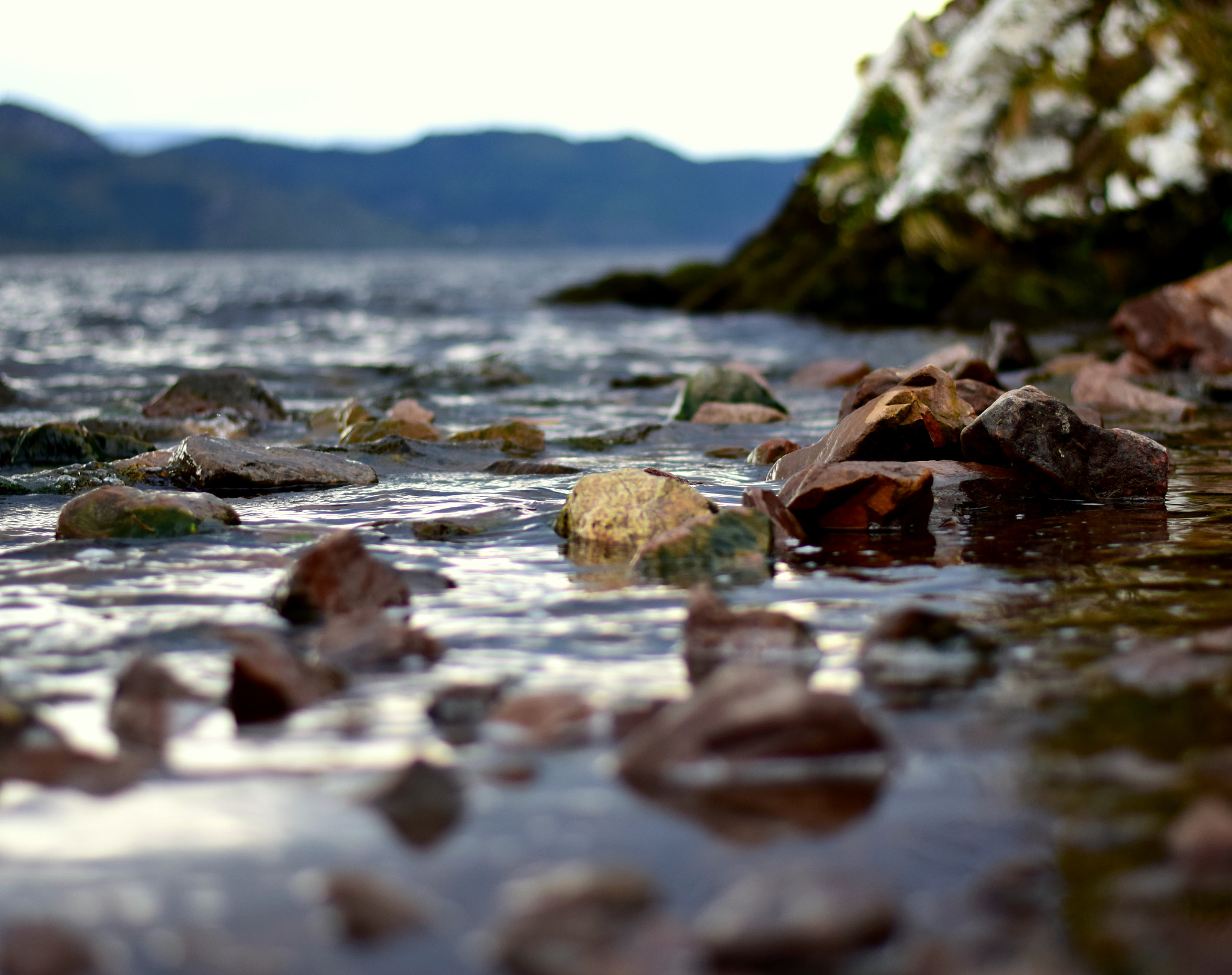 Nikon AF-S Nikkor 50mm F1.8G sample photo. Stones in the water photography