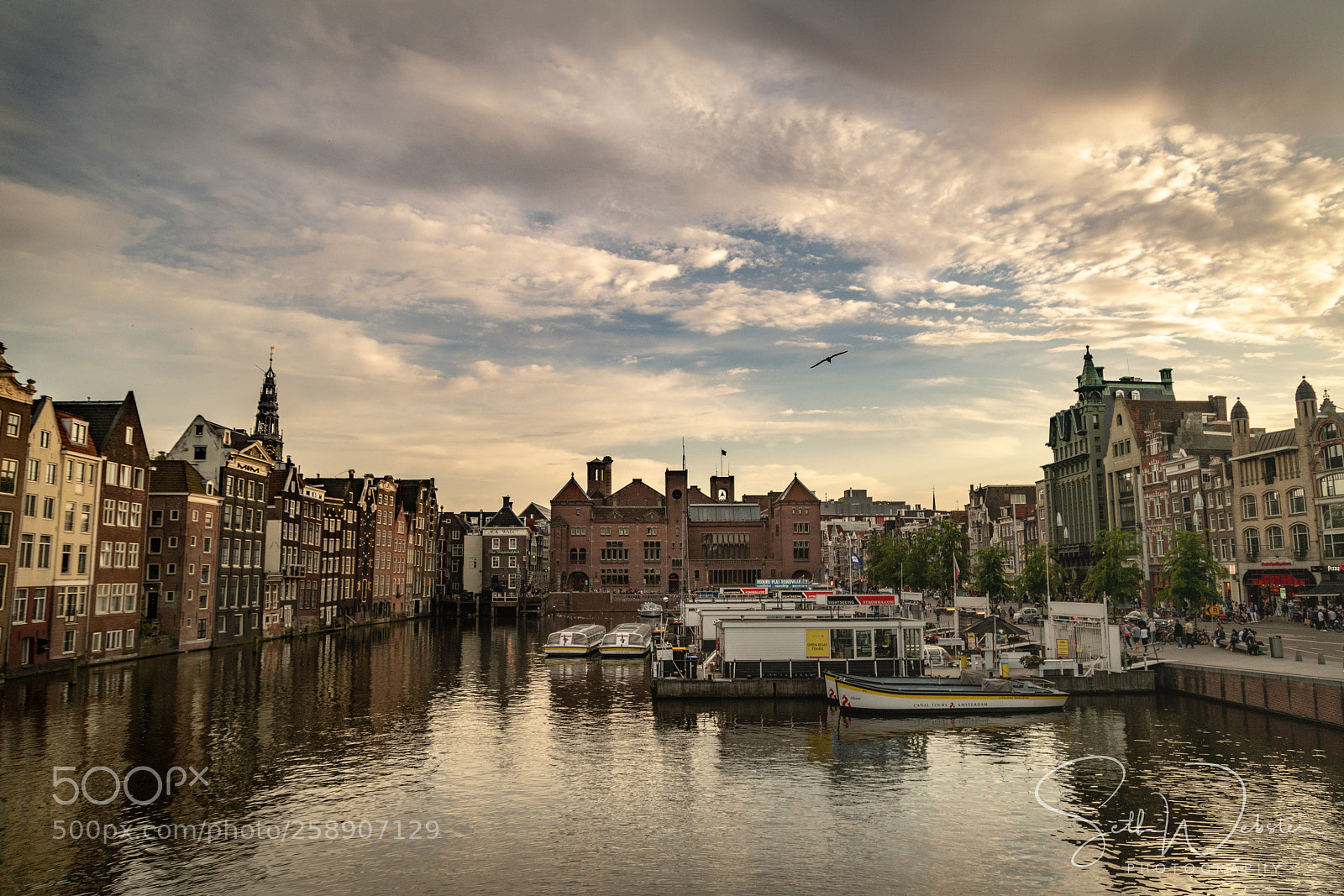 Sony a7R III sample photo. Canal sunset amsterdam photography
