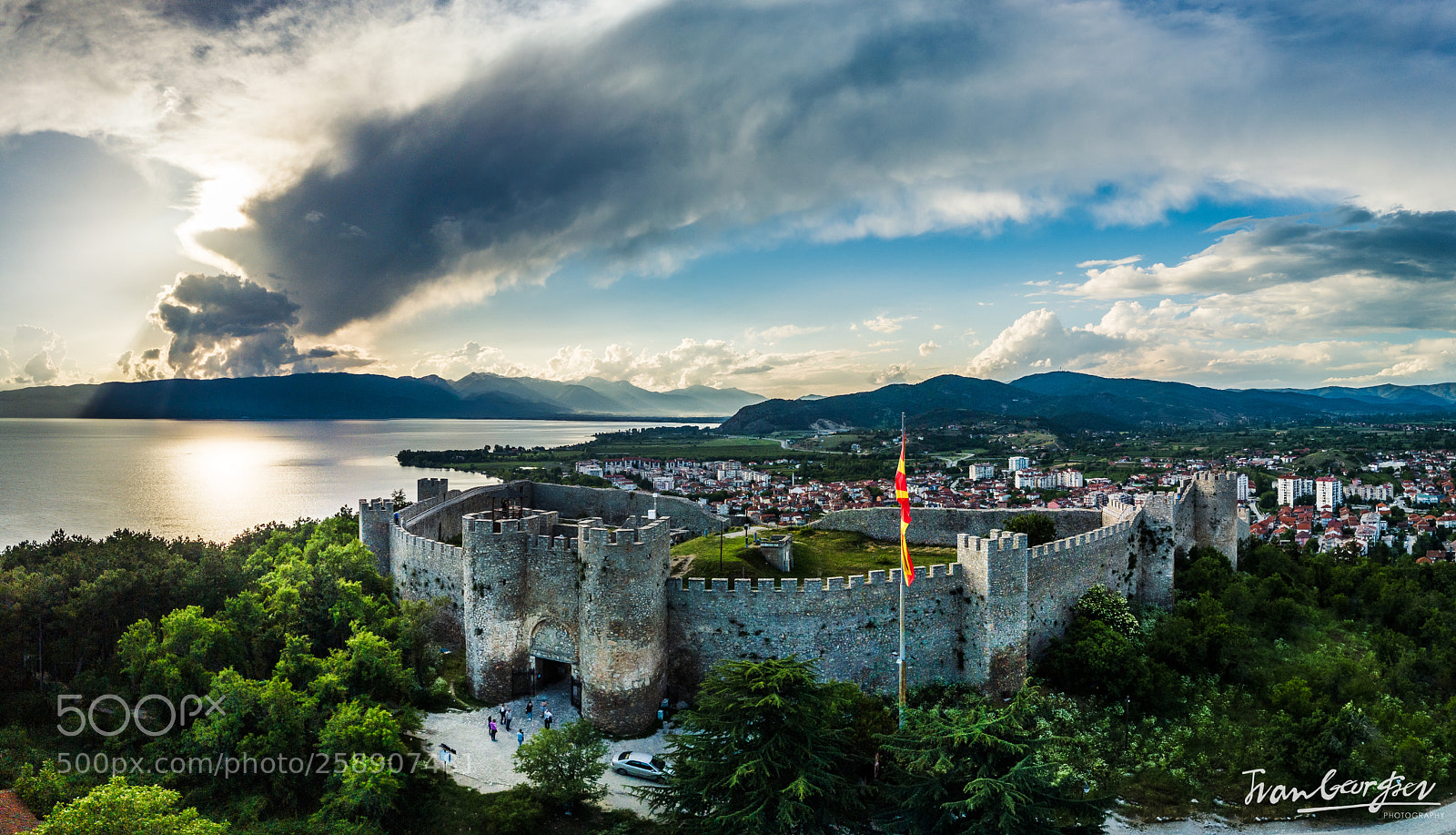 DJI FC220 sample photo. Samuel's fortress, ohrid photography