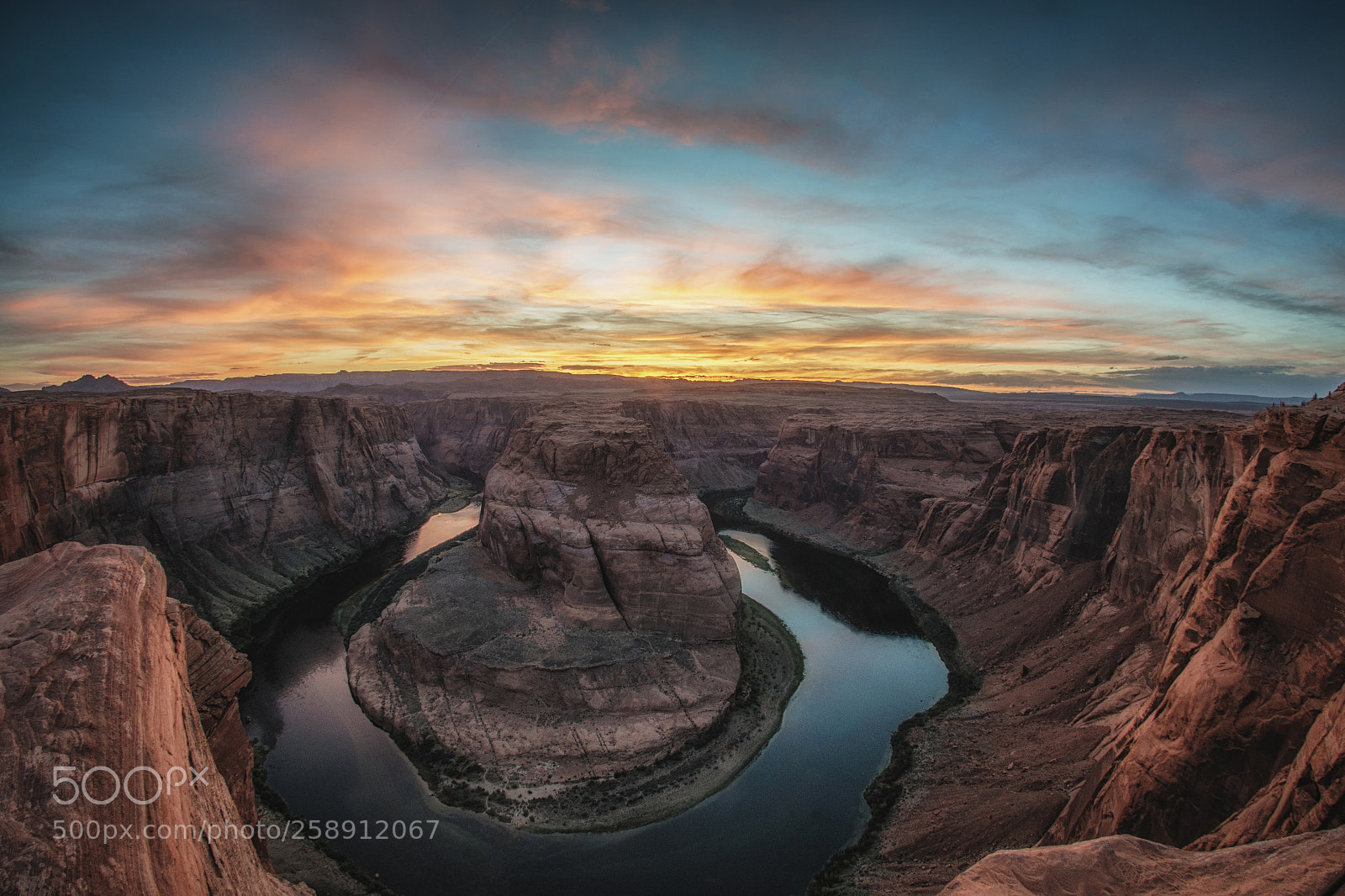 Nikon D800 sample photo. Horseshoe bend on fire photography