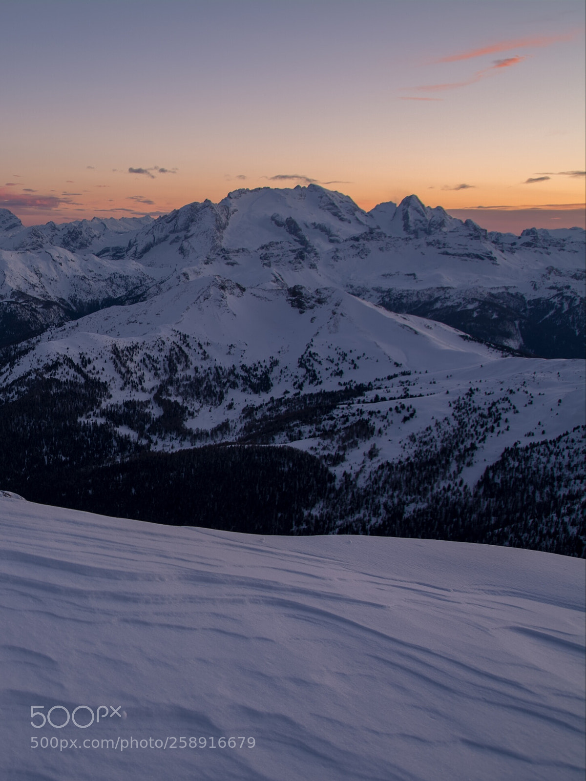 Nikon D7100 sample photo. Sunset on marmolada, dolomites photography