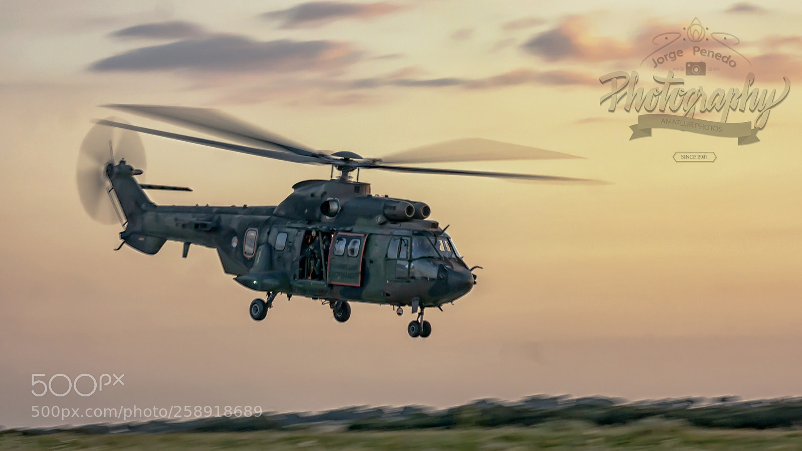 Sony Alpha DSLR-A390 sample photo. Eurocopter as532 cougar photography