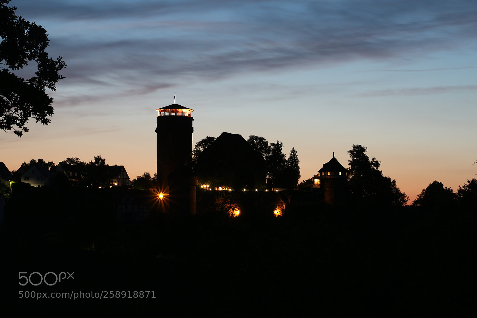 Canon EOS M10 sample photo. Trendelburg at night photography