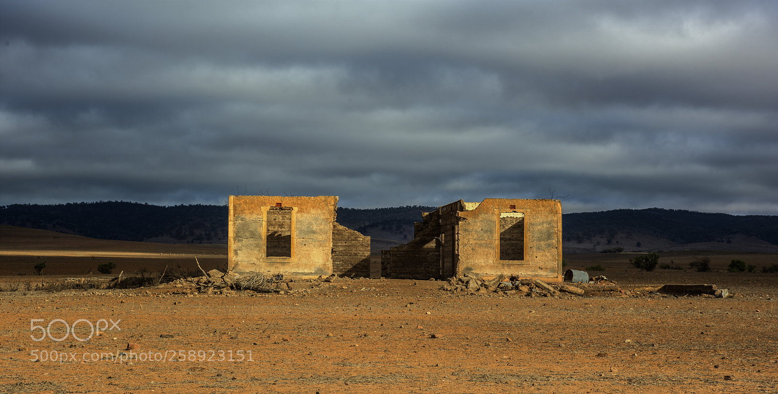 Nikon D810 sample photo. Settlers ruins near quorn,south photography